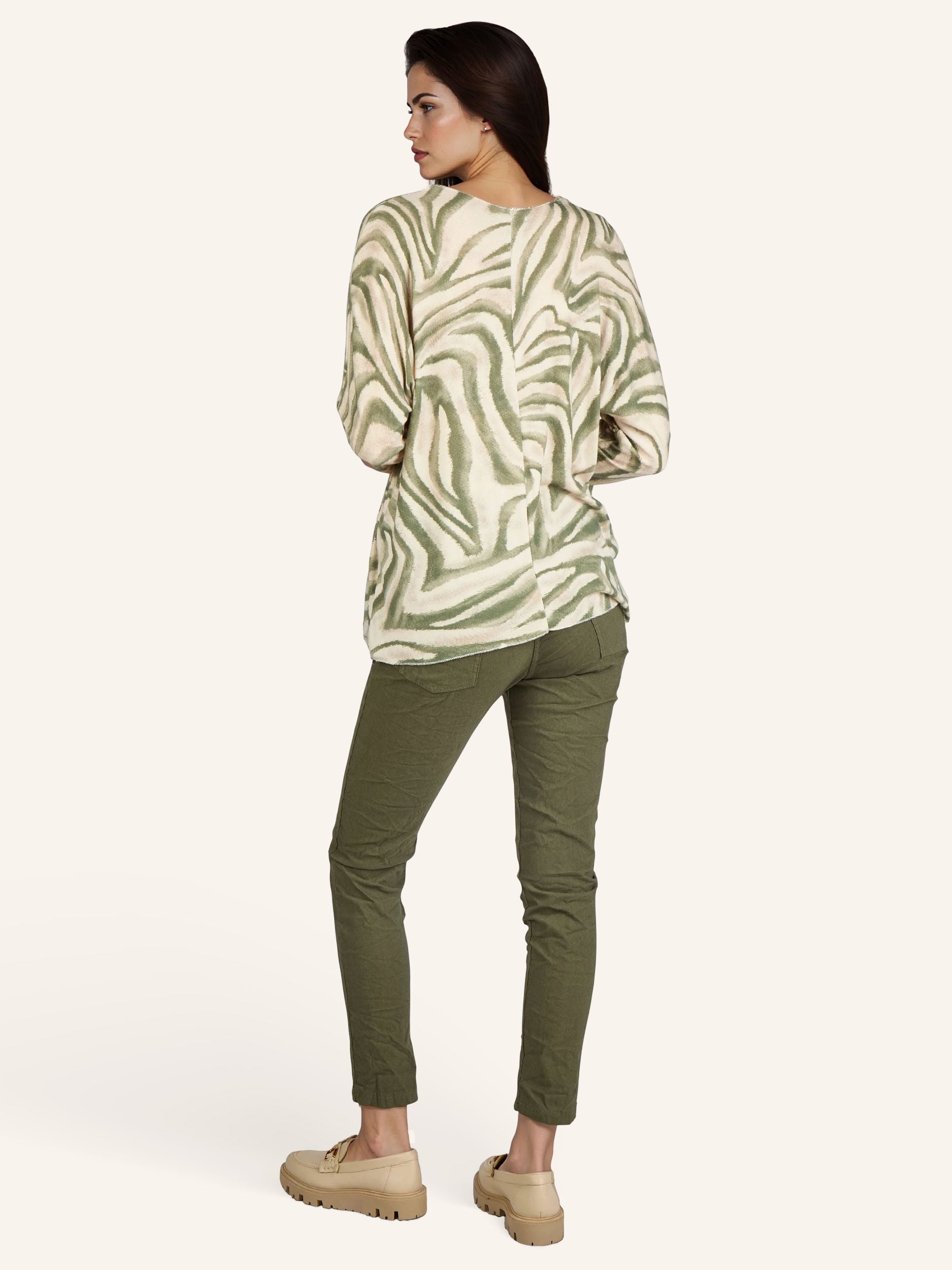 Zebraprint-Pullover