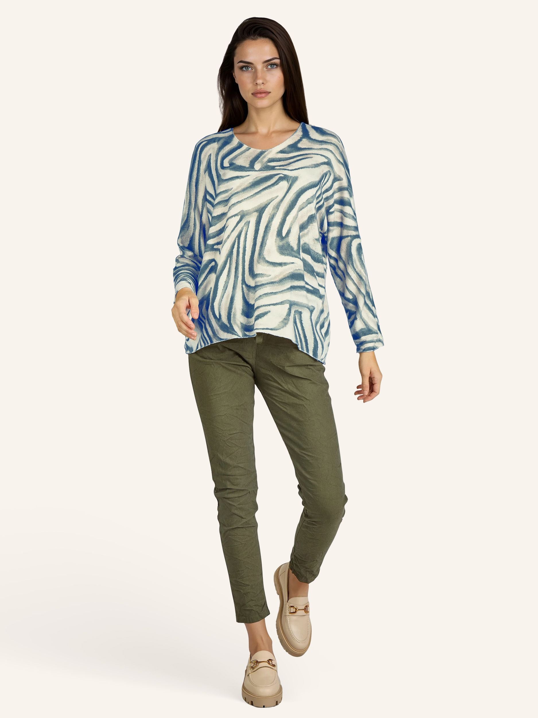 Zebraprint-Pullover