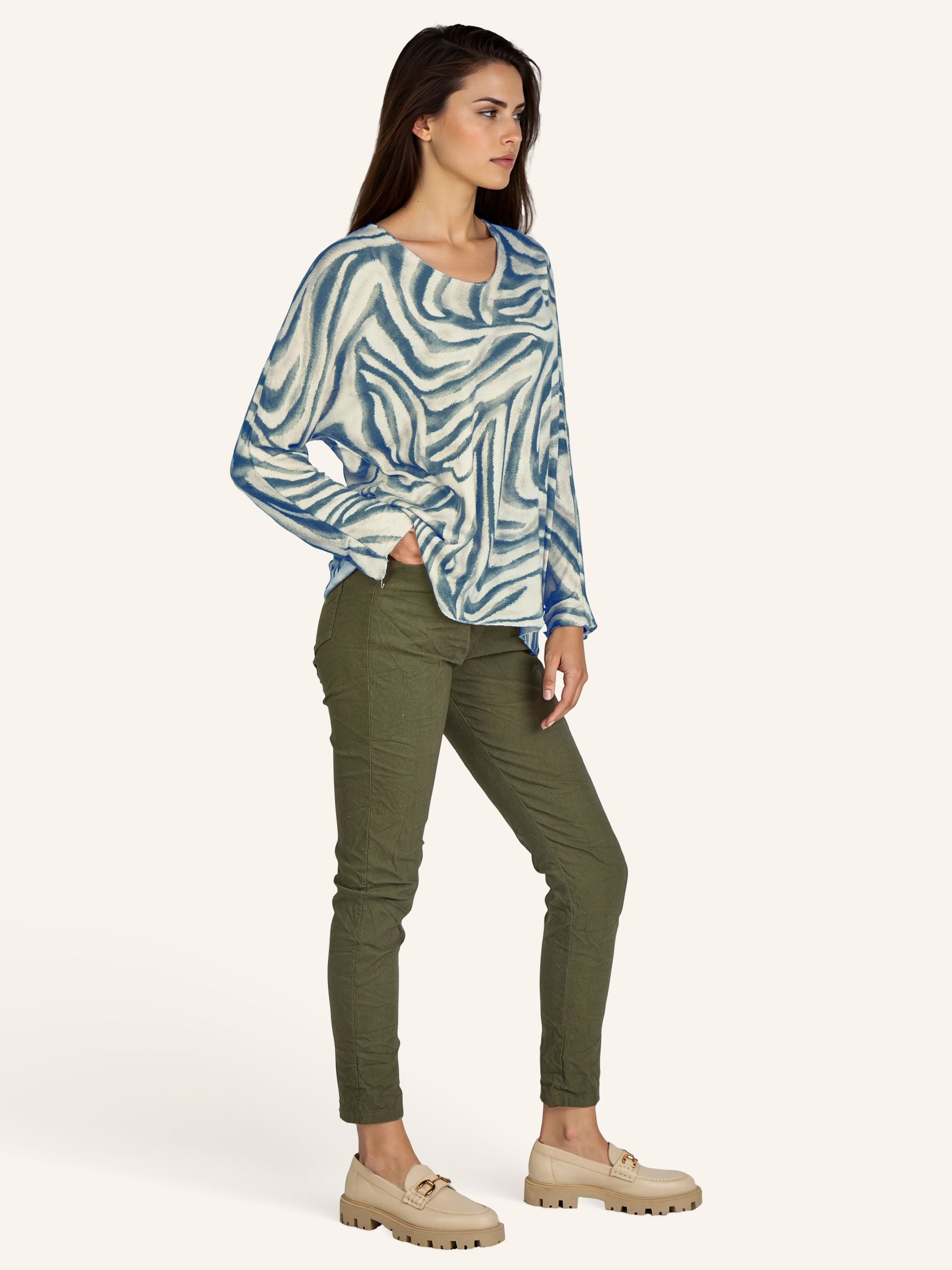 Zebraprint-Pullover