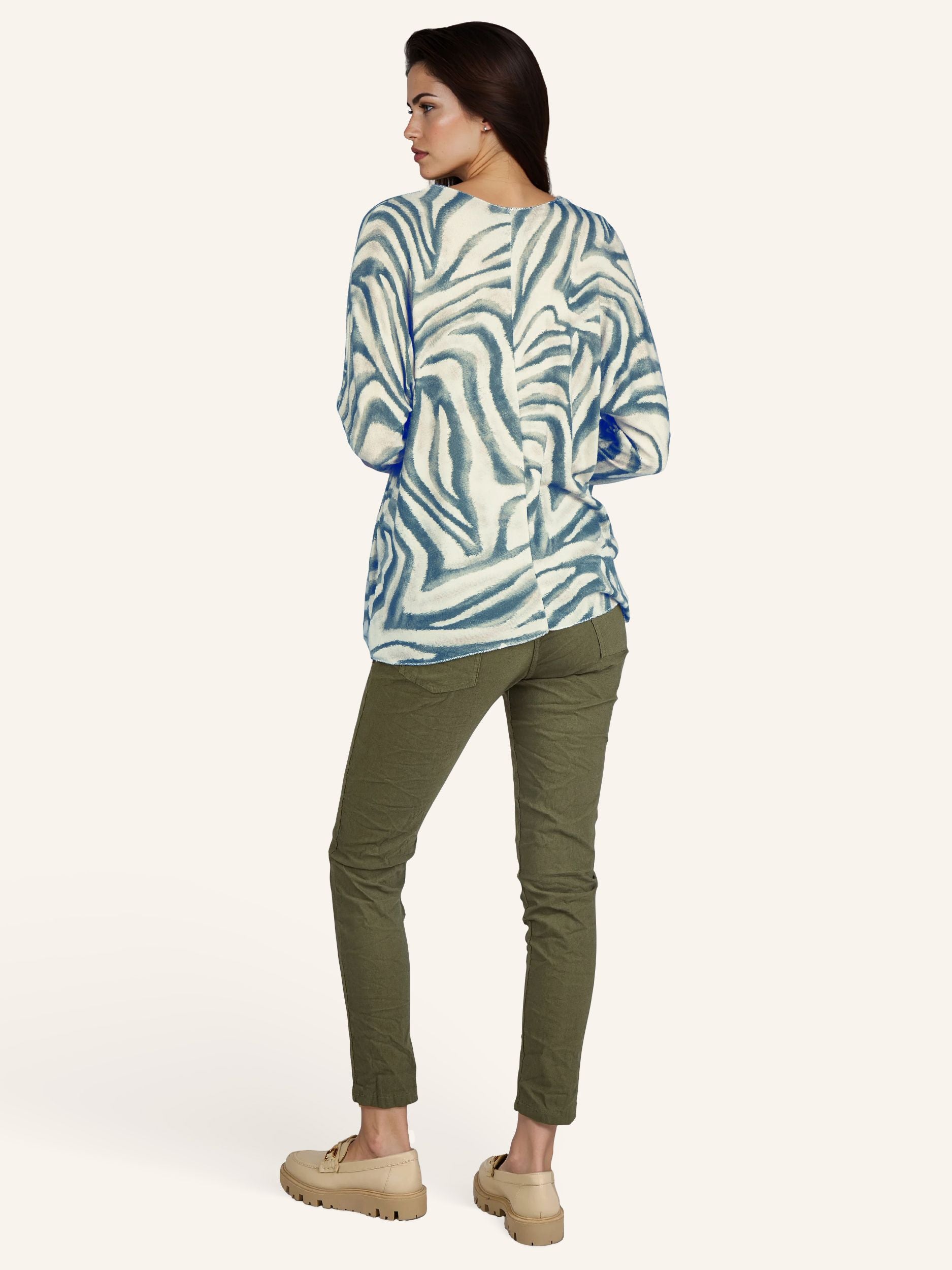 Zebraprint-Pullover