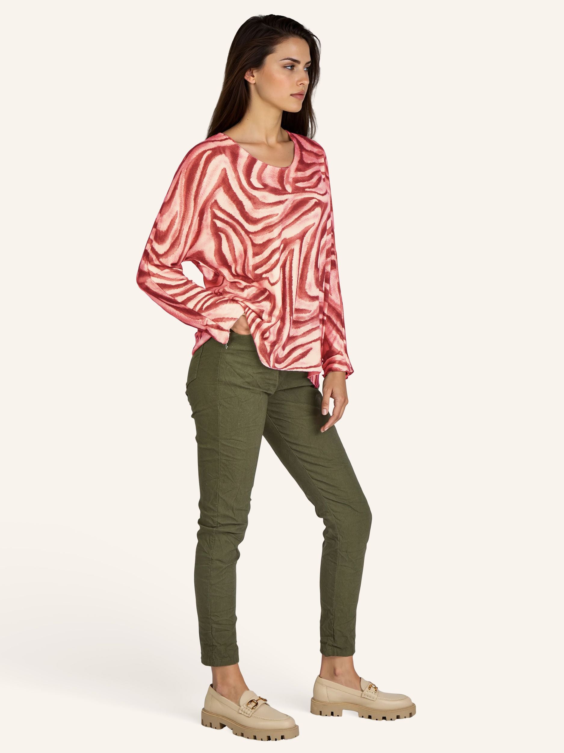 Zebraprint-Pullover