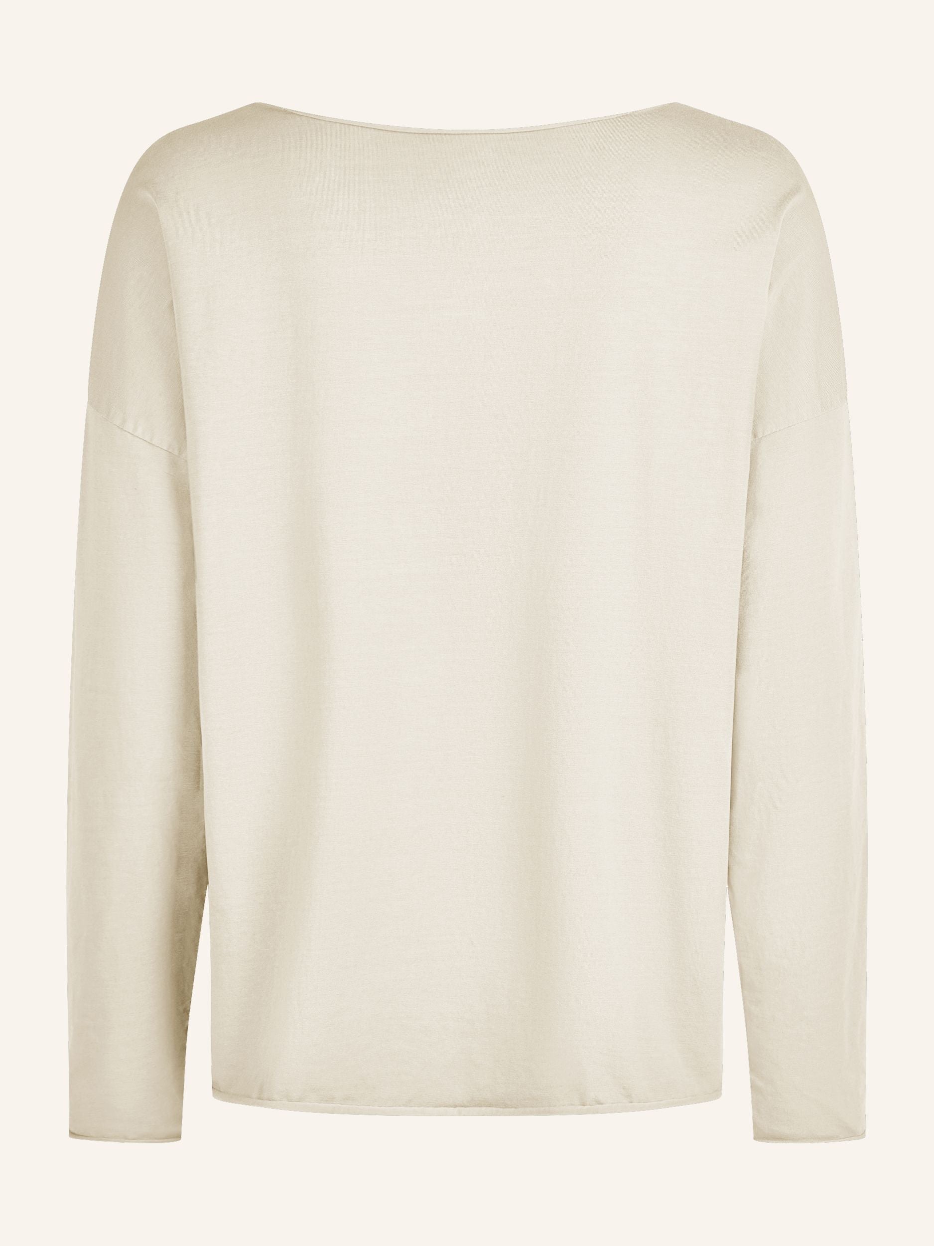 Longsleeve mit weitem Rundhalsausschnitt