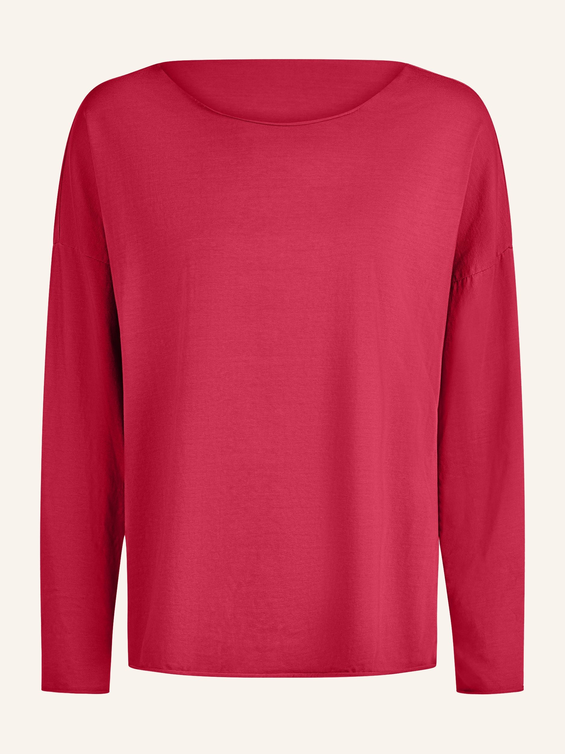 Longsleeve mit weitem Rundhalsausschnitt