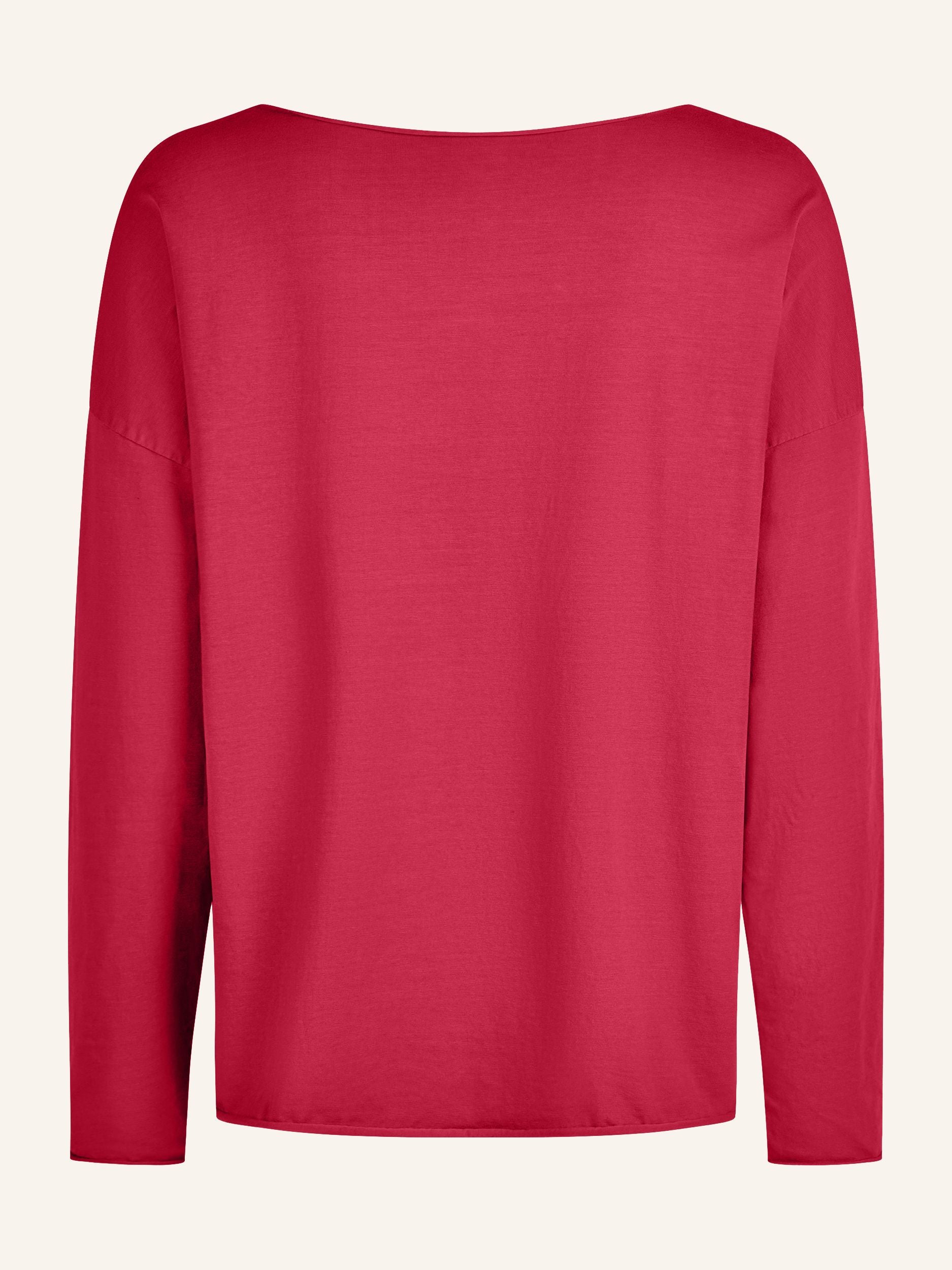 Longsleeve mit weitem Rundhalsausschnitt