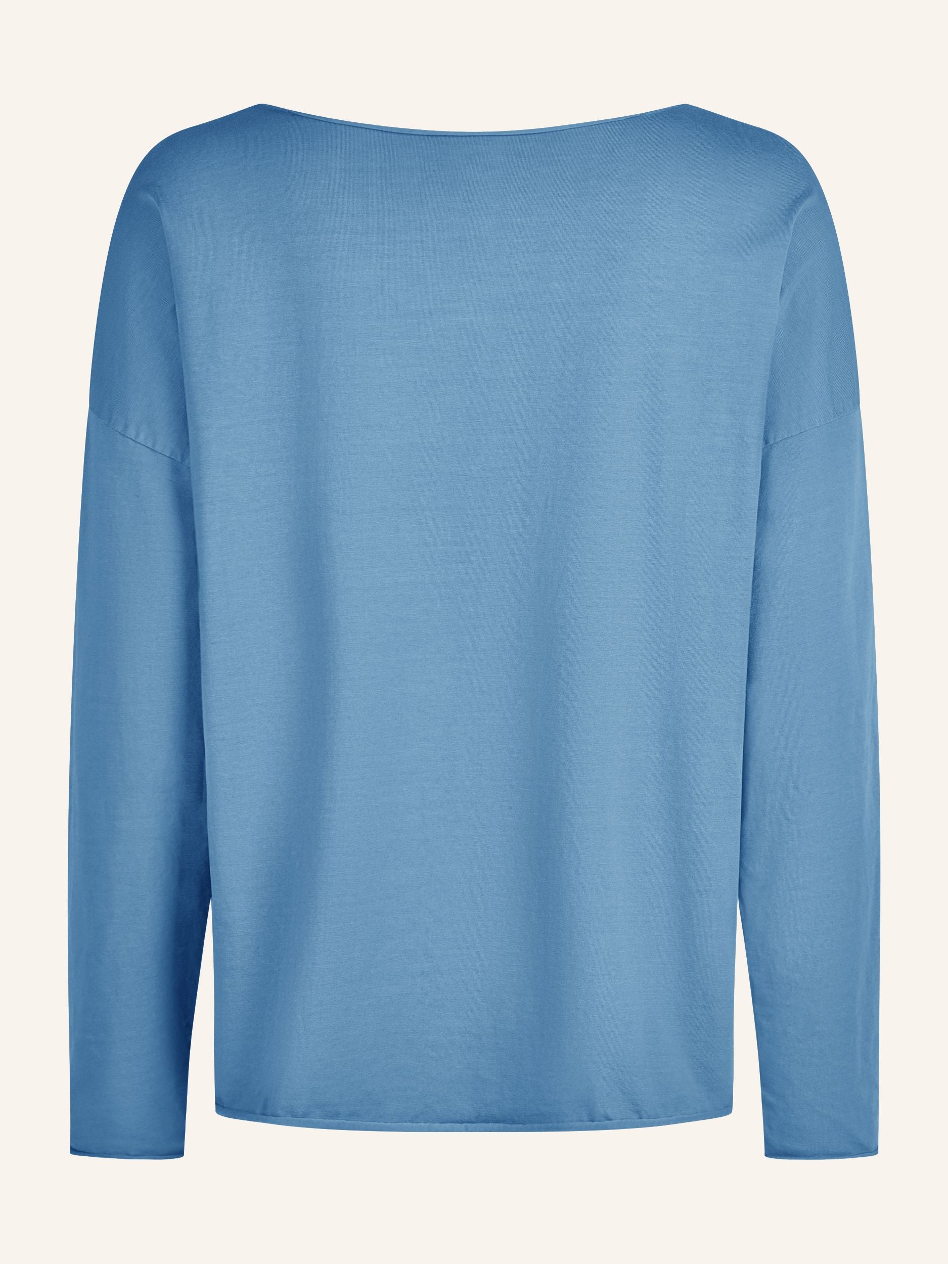 Longsleeve mit weitem Rundhalsausschnitt