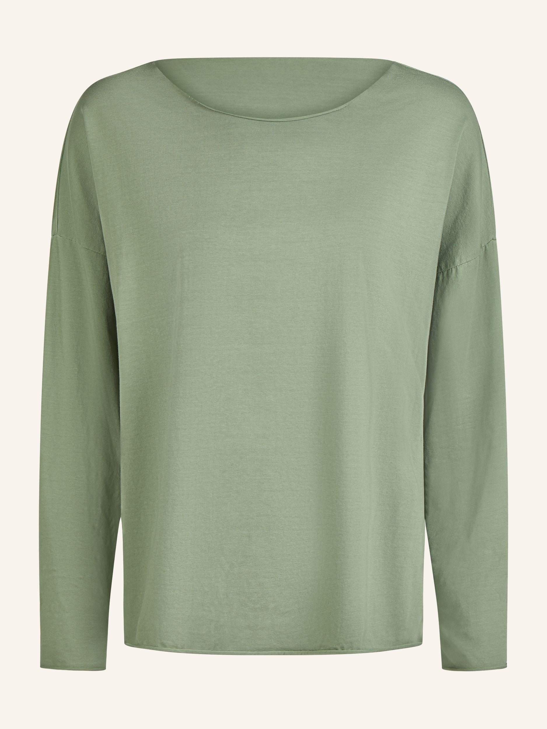 Longsleeve mit weitem Rundhalsausschnitt