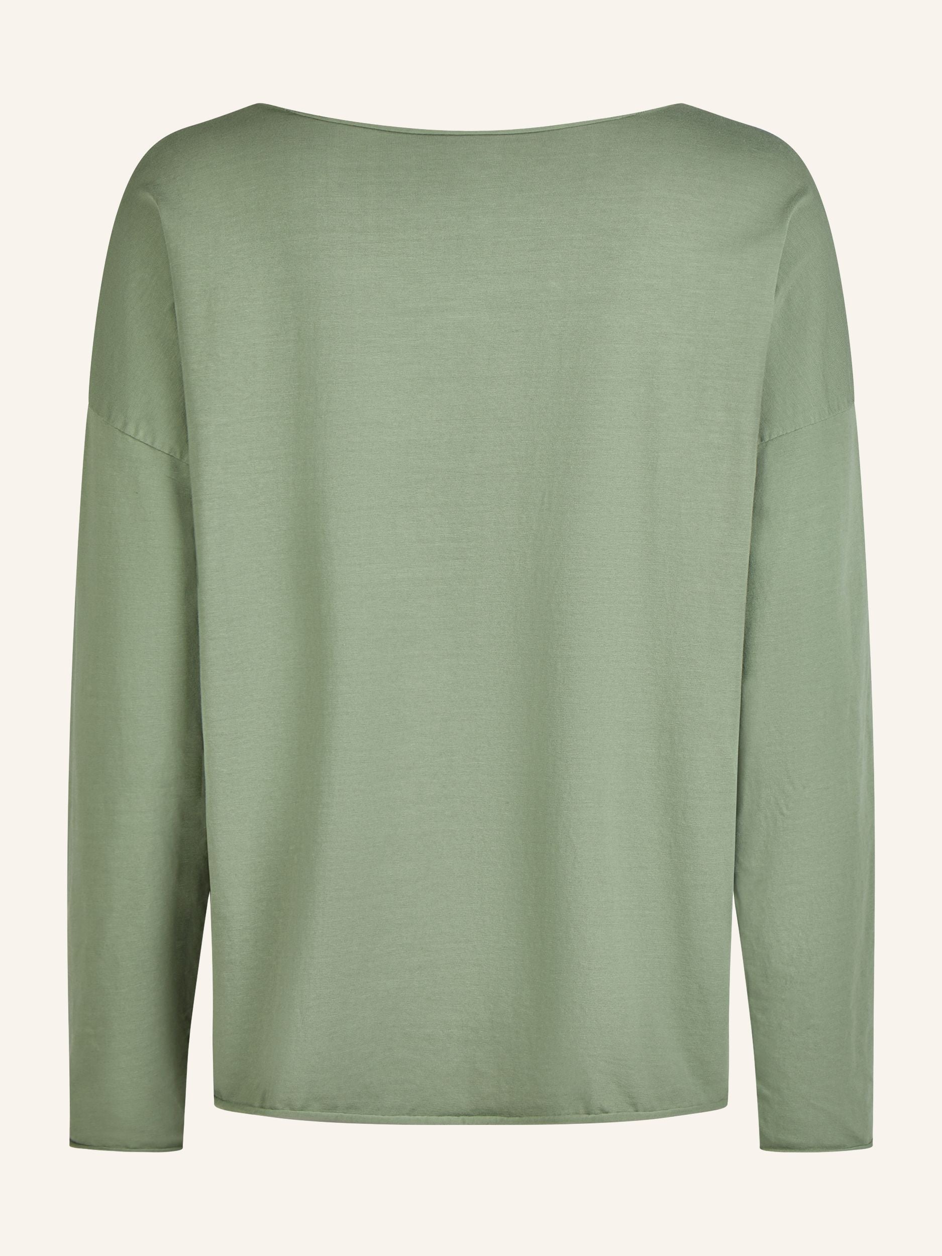 Longsleeve mit weitem Rundhalsausschnitt