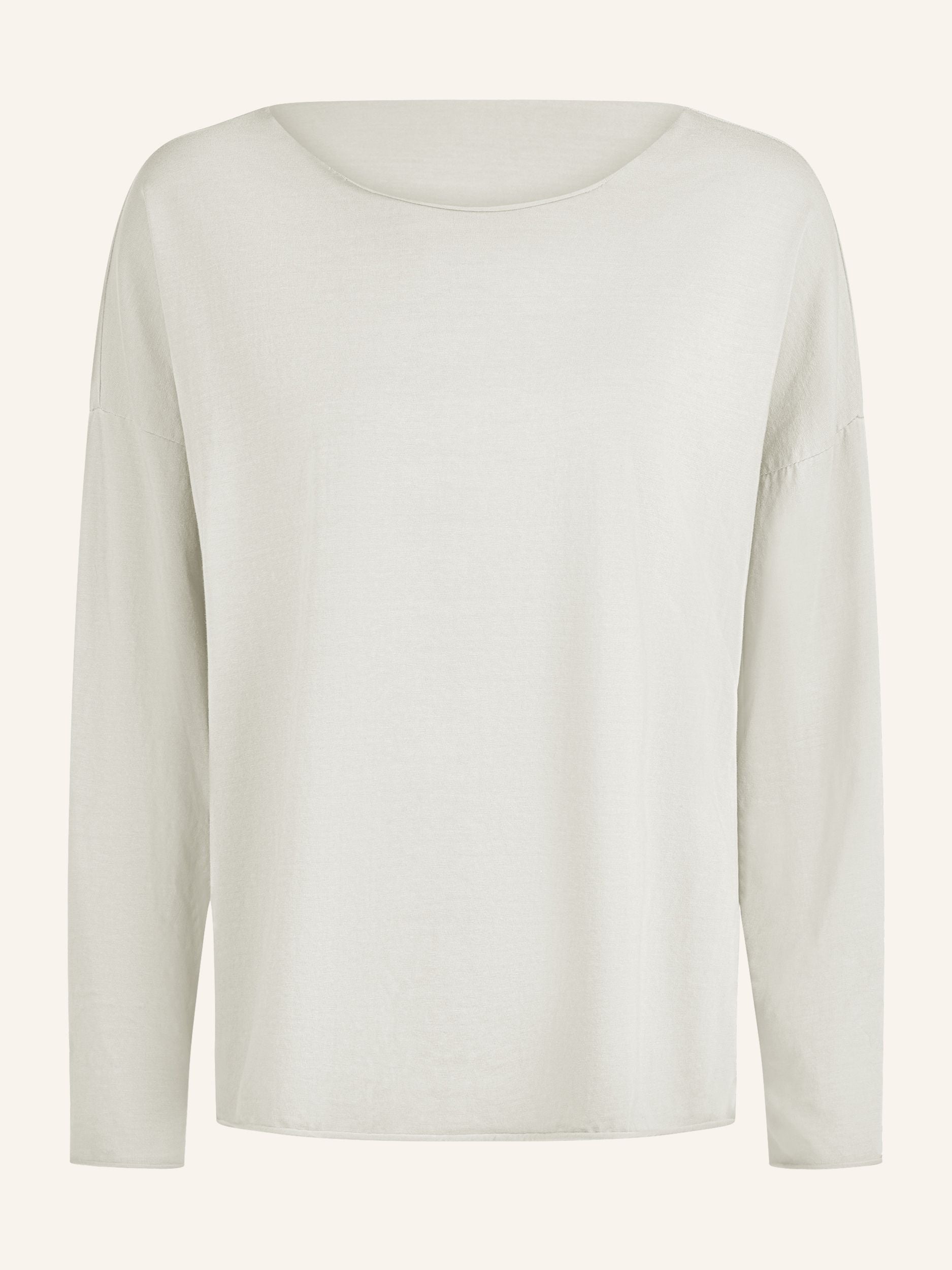 Longsleeve mit weitem Rundhalsausschnitt