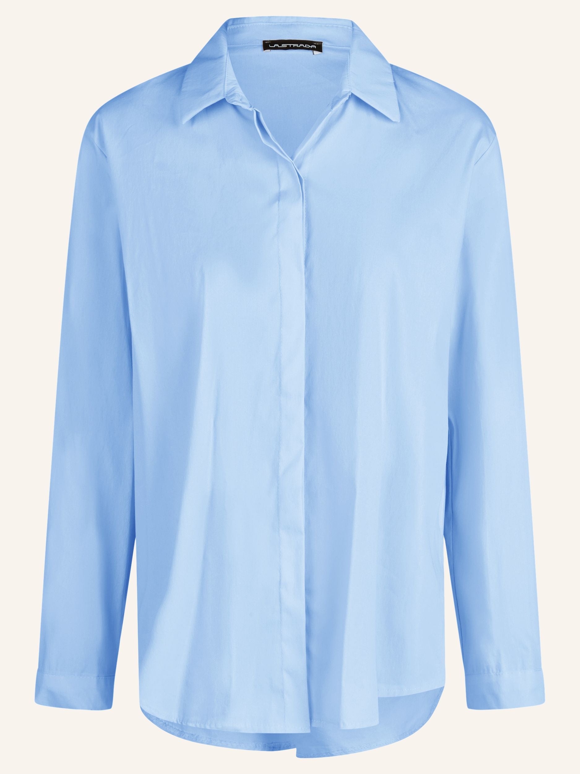 Bluse mit verdeckter Knopfleiste