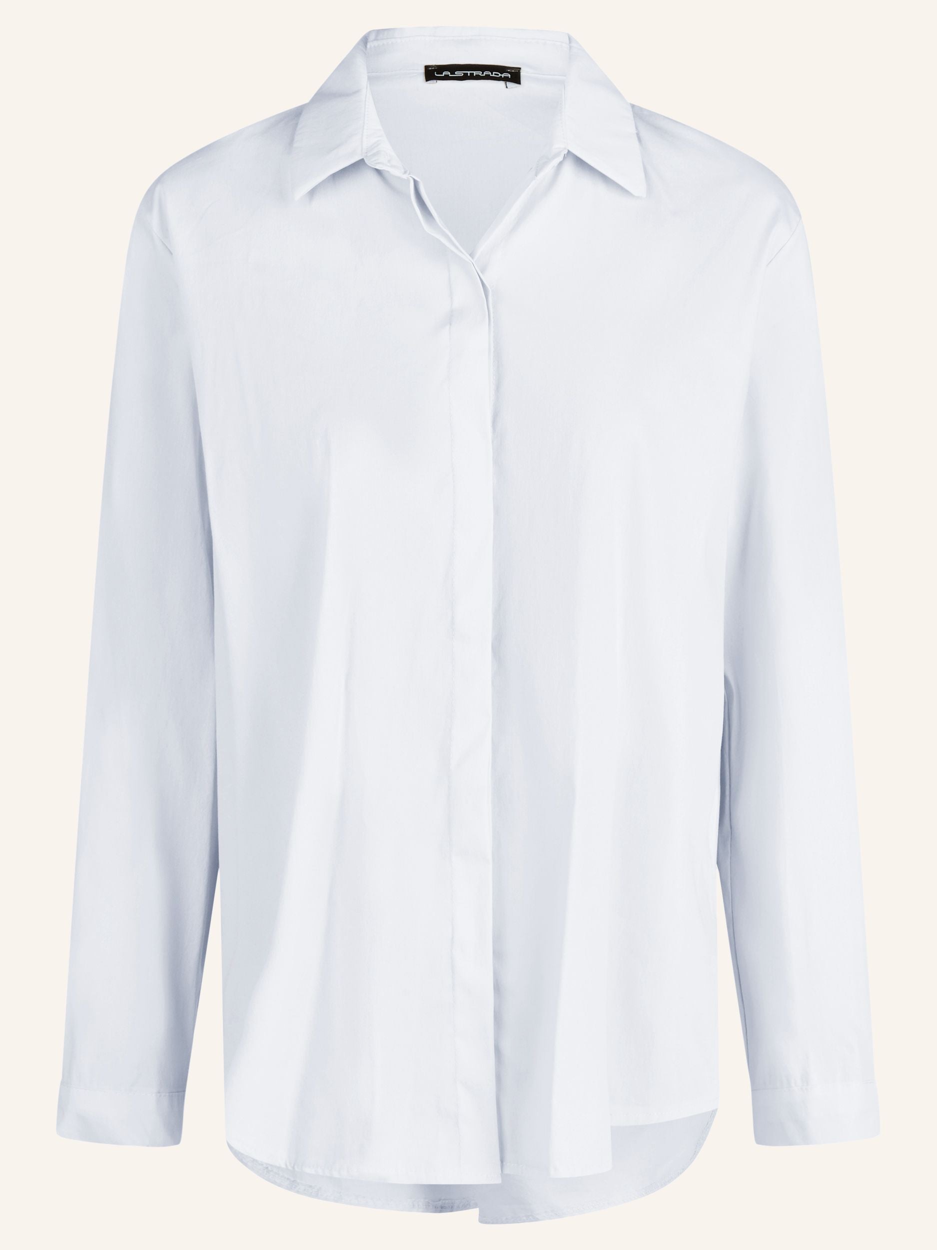 Bluse mit verdeckter Knopfleiste