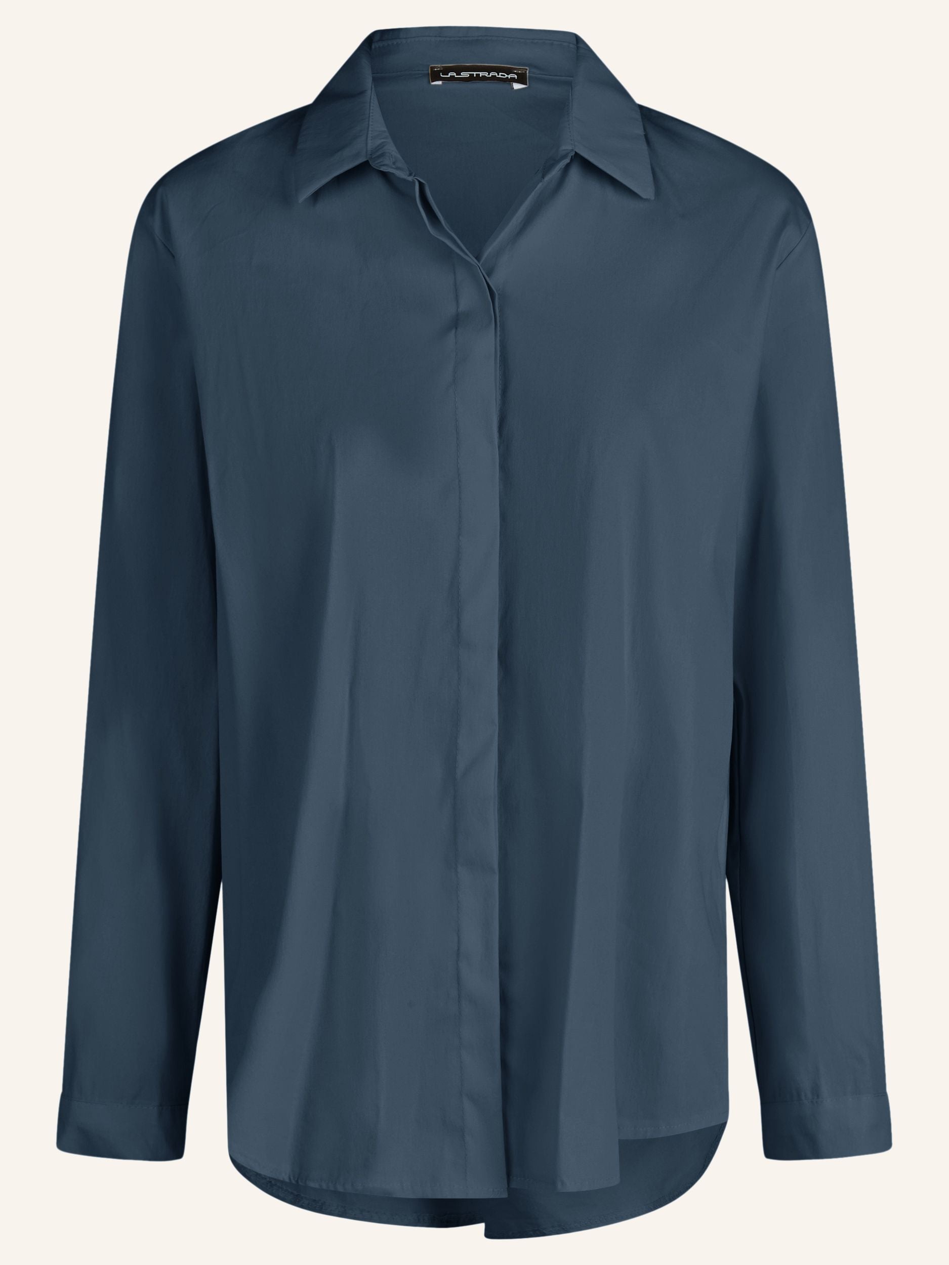 Bluse mit verdeckter Knopfleiste