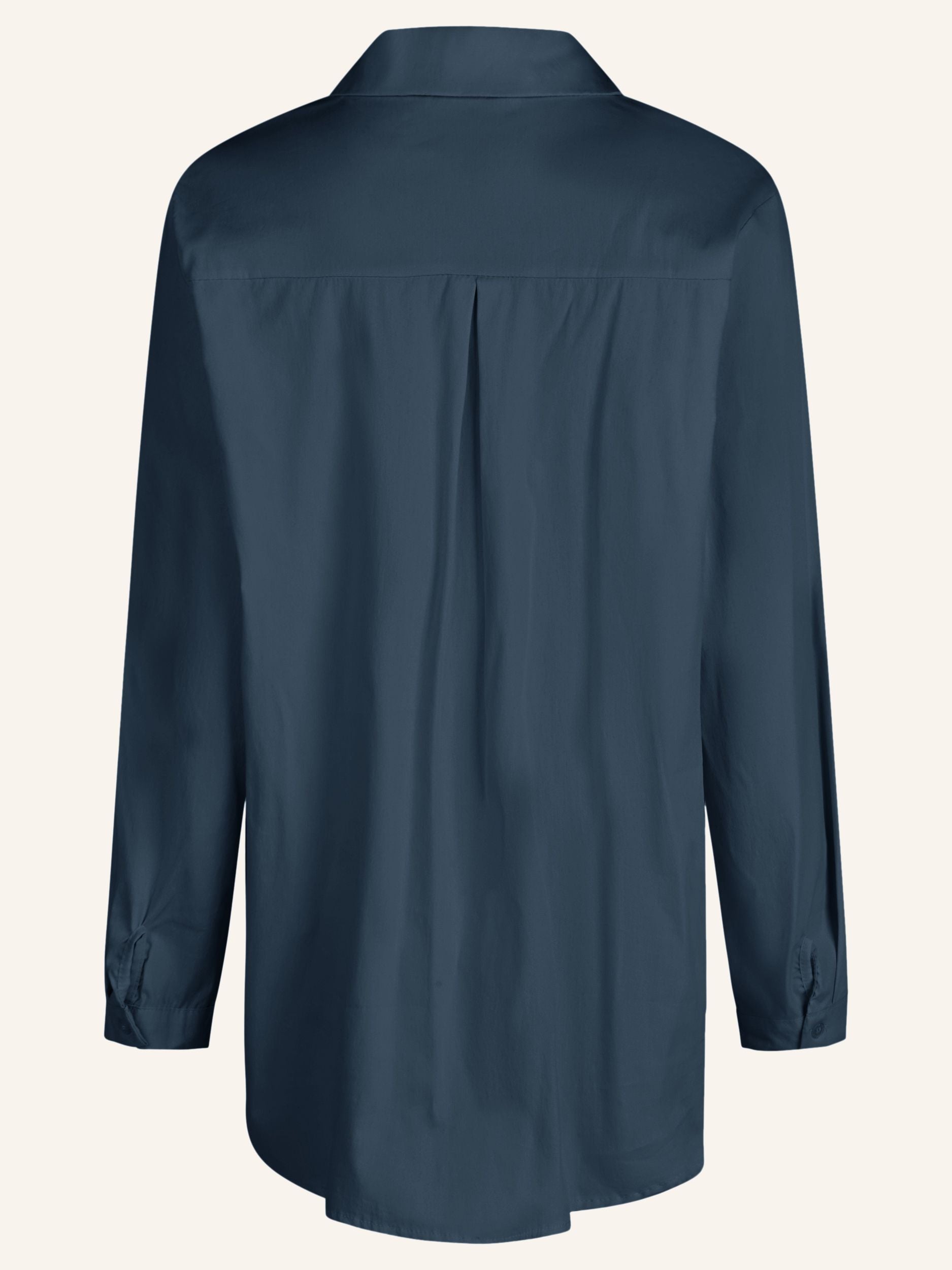 Bluse mit verdeckter Knopfleiste