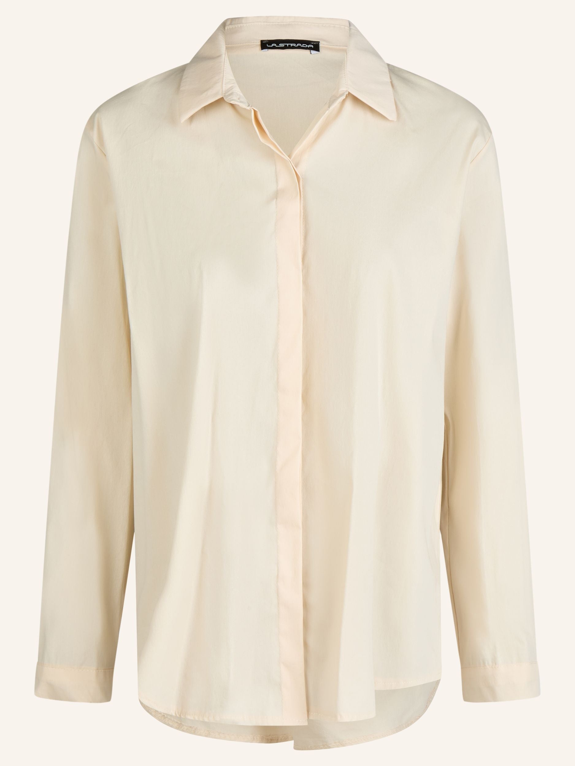 Bluse mit verdeckter Knopfleiste