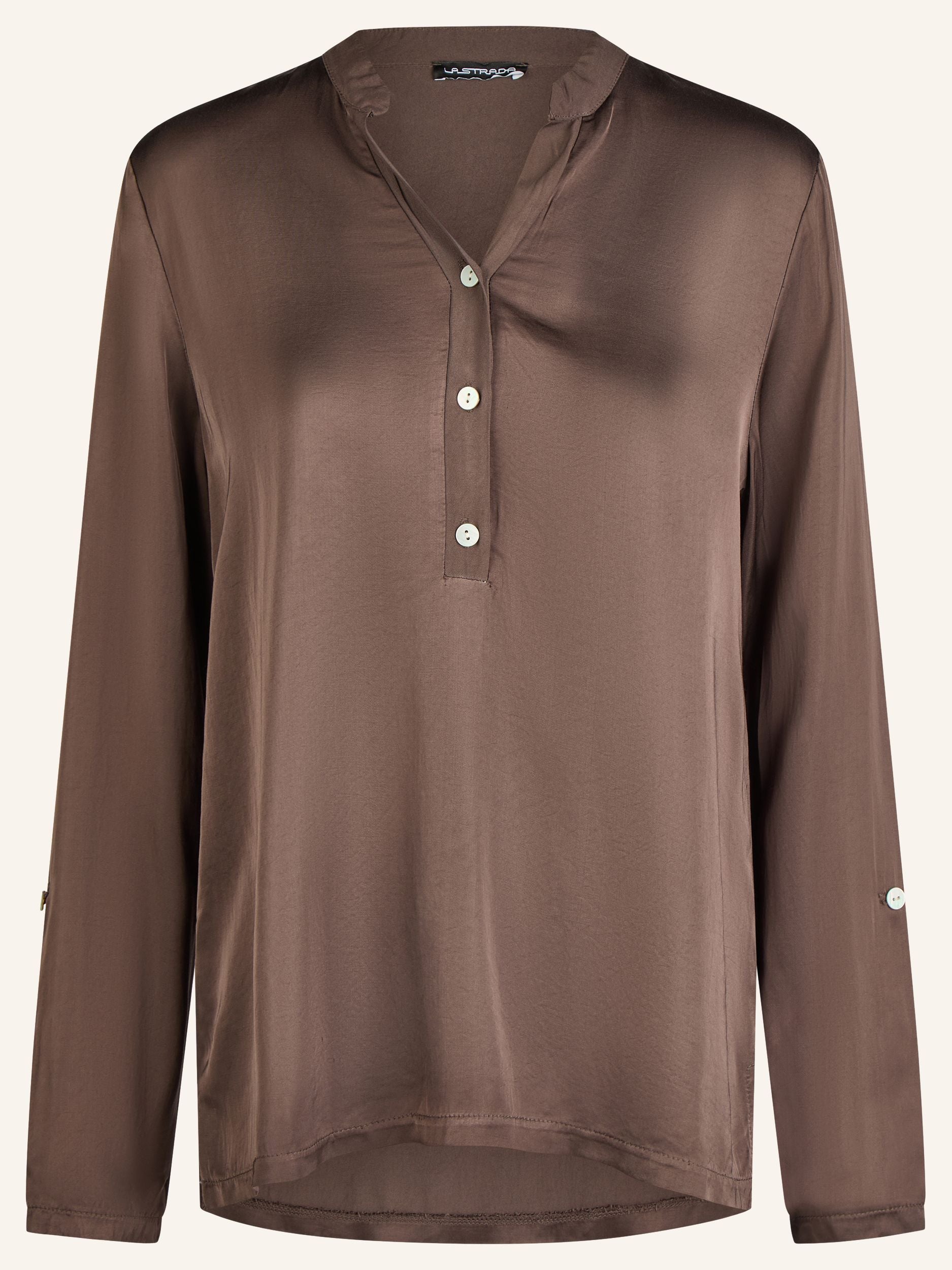 Bluse in Satin-Optik