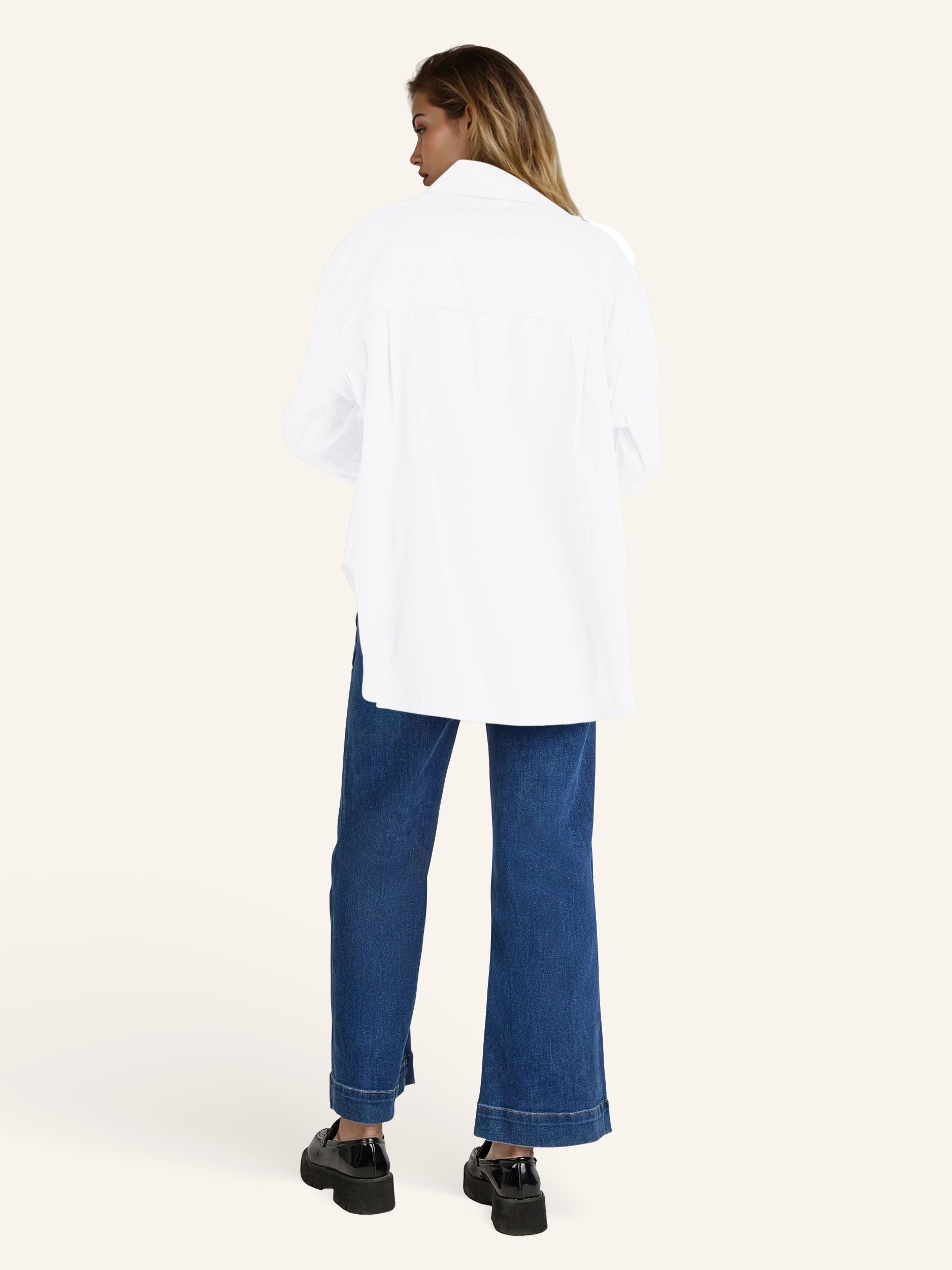 Hemdbluse mit Strassschrift