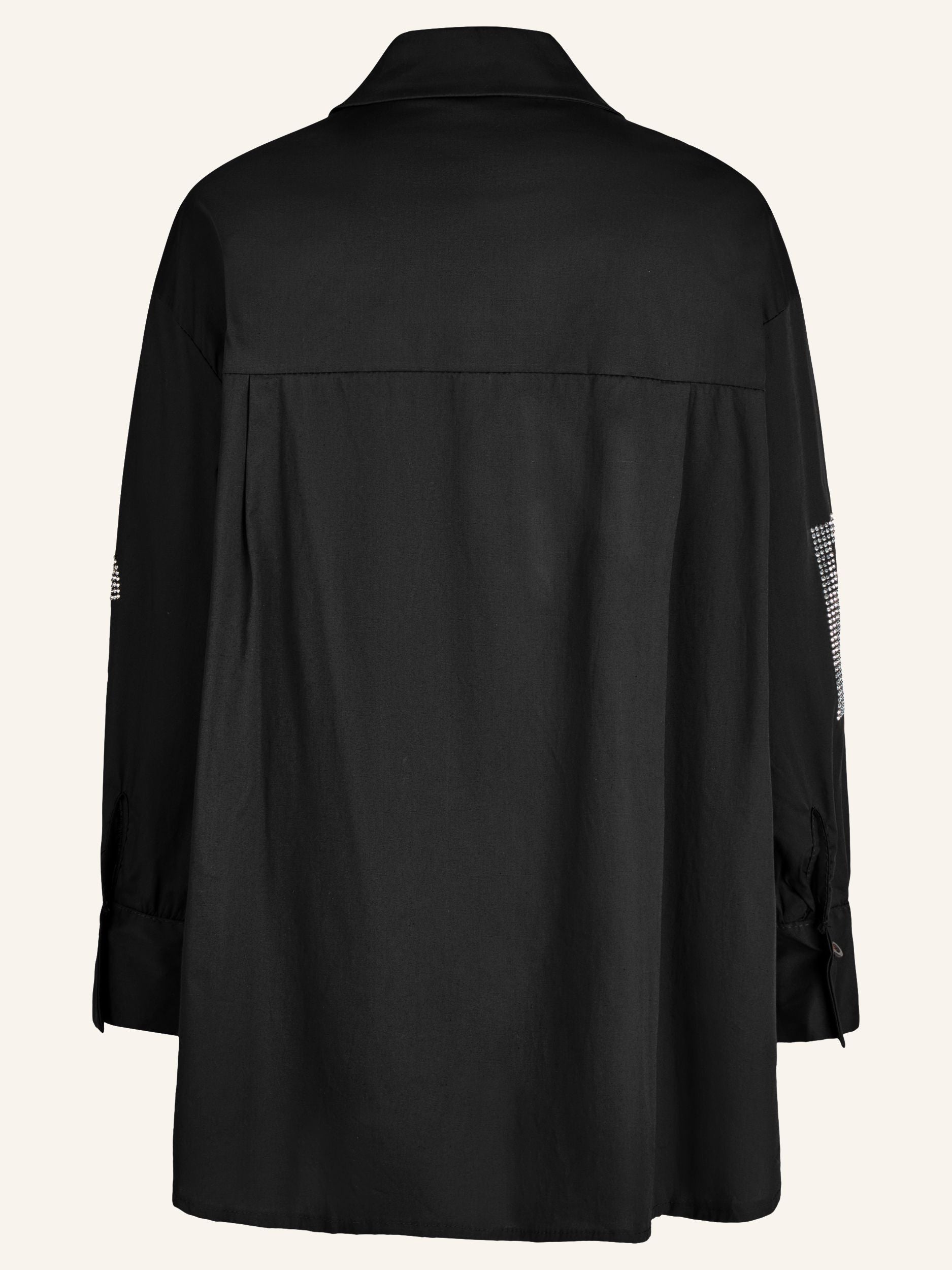 Hemdbluse mit Strassschrift