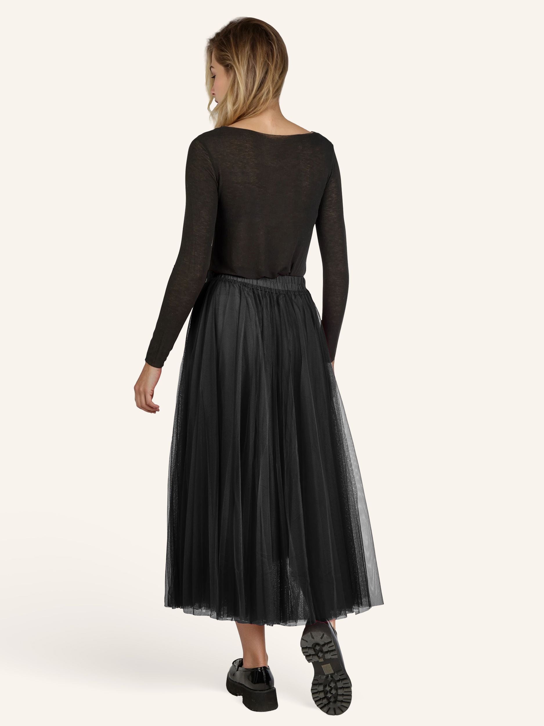 Tüllrock mit Satinband