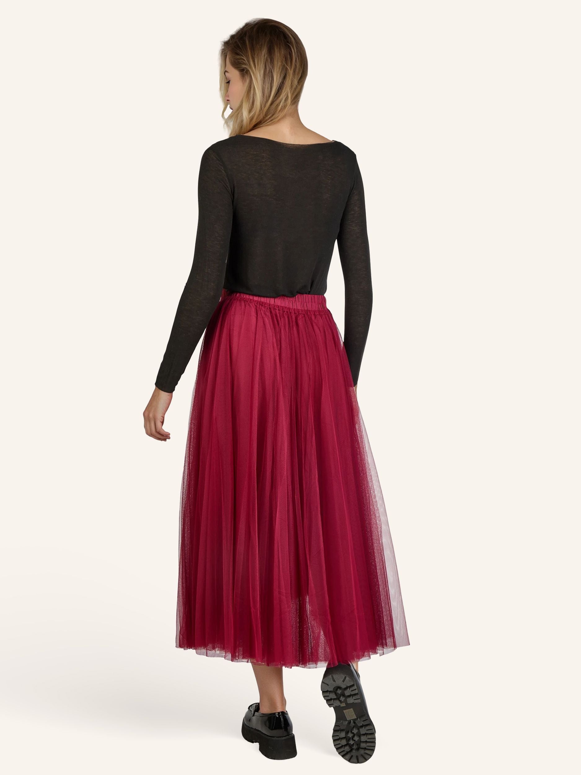 Tüllrock mit Satinband