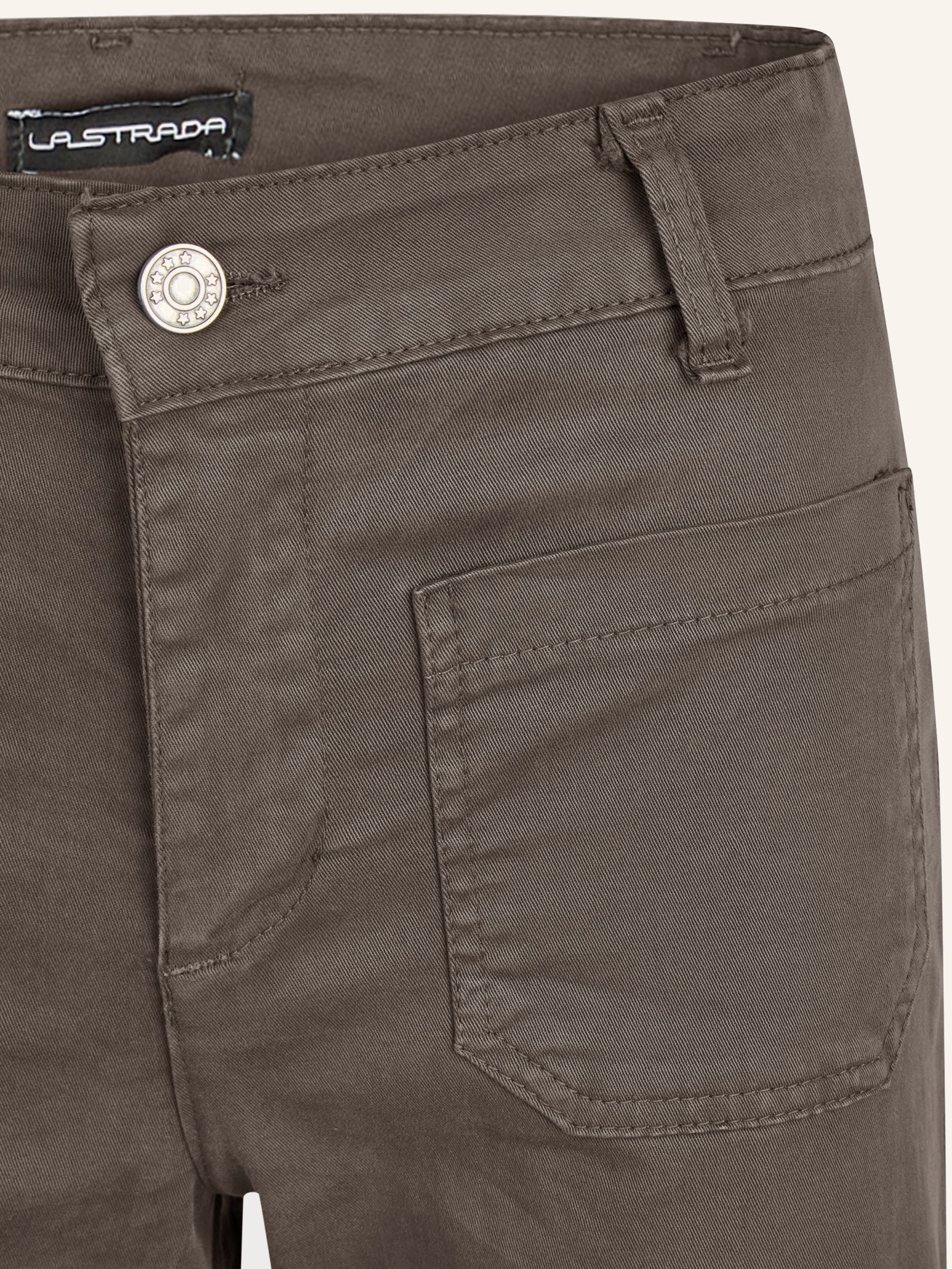 Wide-Leg-Hose aus Baumwoll-Stretch