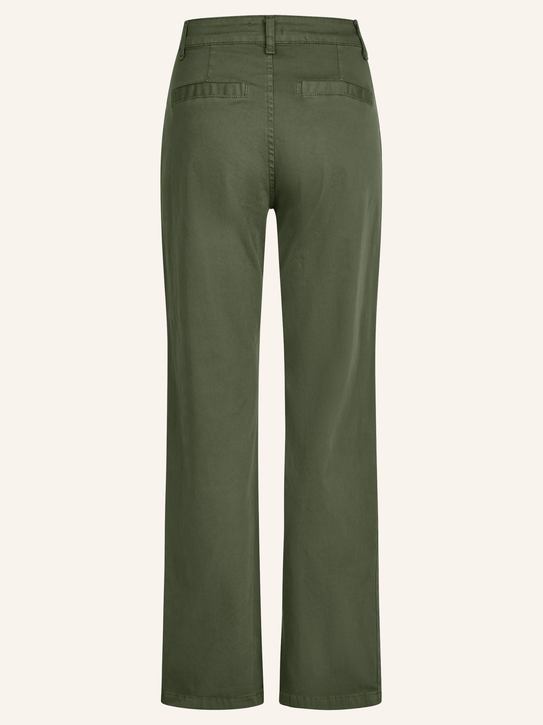 Wide-Leg-Hose aus Baumwoll-Stretch