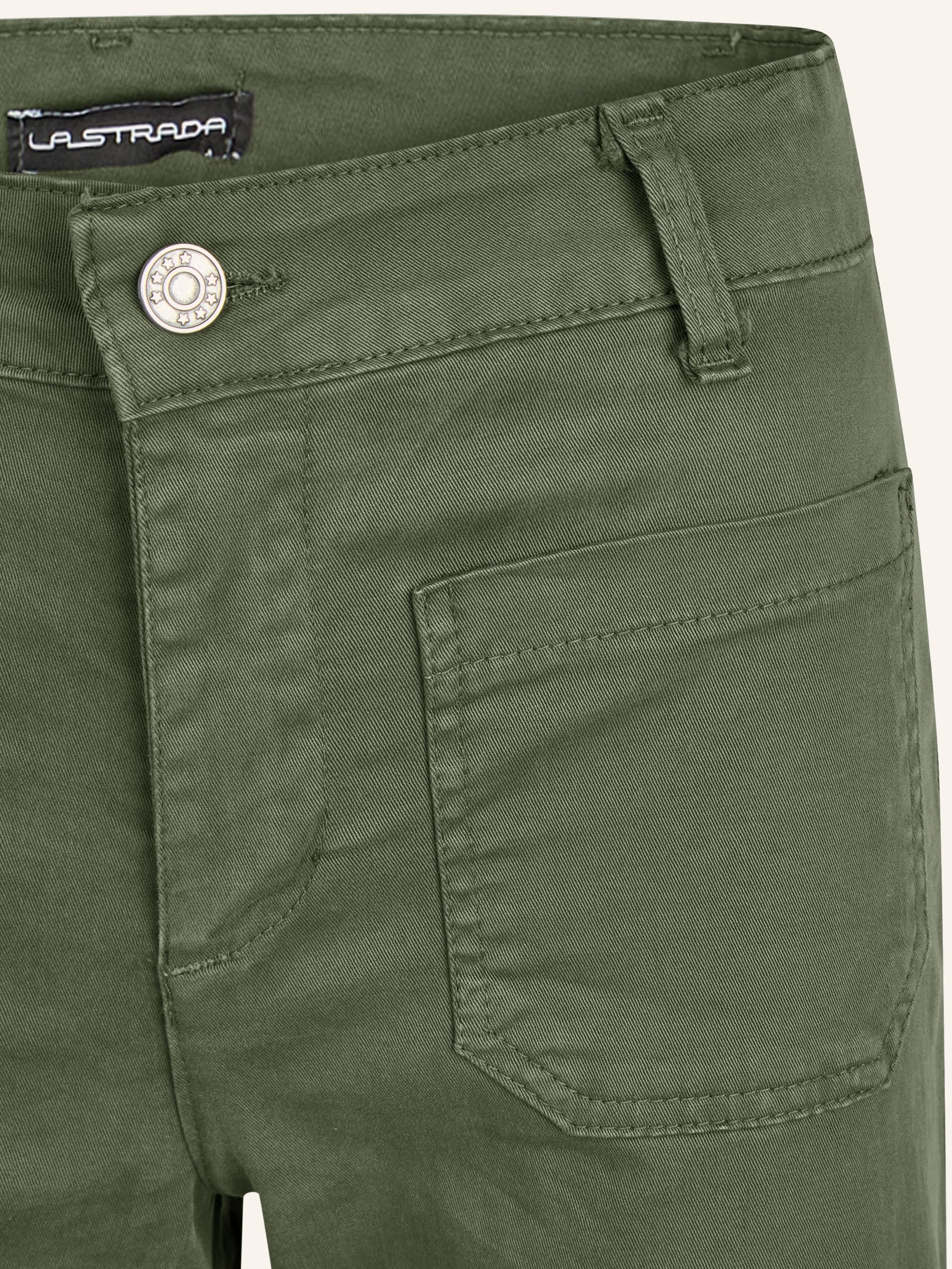 Wide-Leg-Hose aus Baumwoll-Stretch