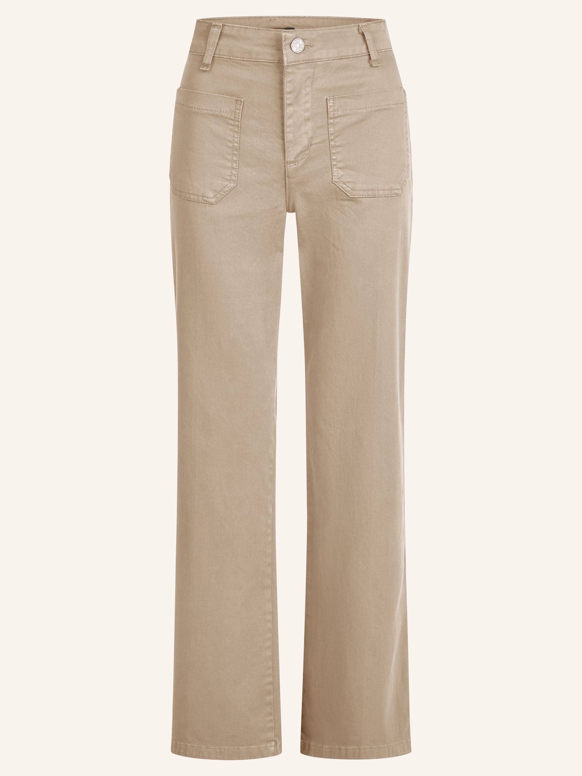 Wide-Leg-Hose aus Baumwoll-Stretch