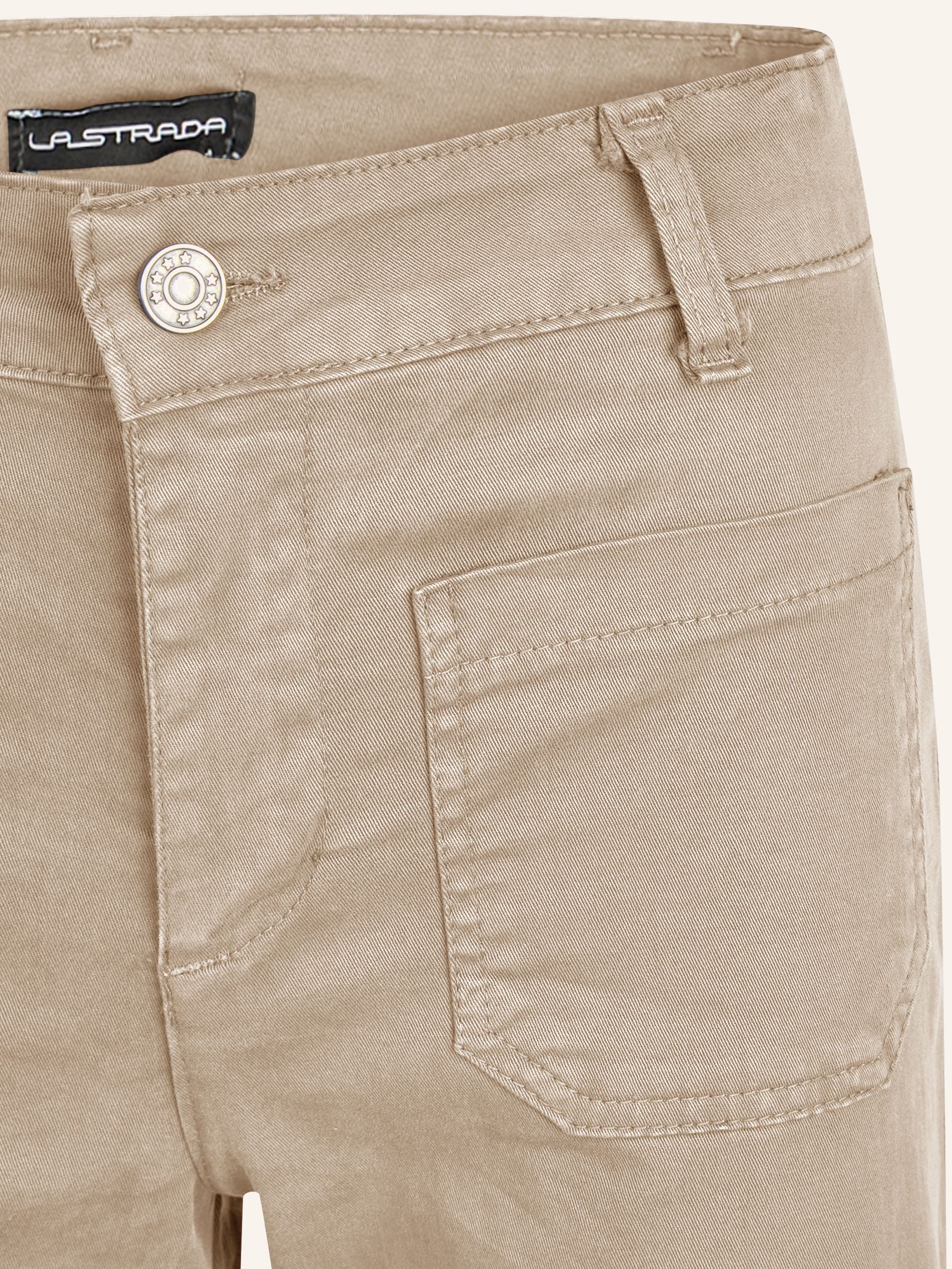 Wide-Leg-Hose aus Baumwoll-Stretch