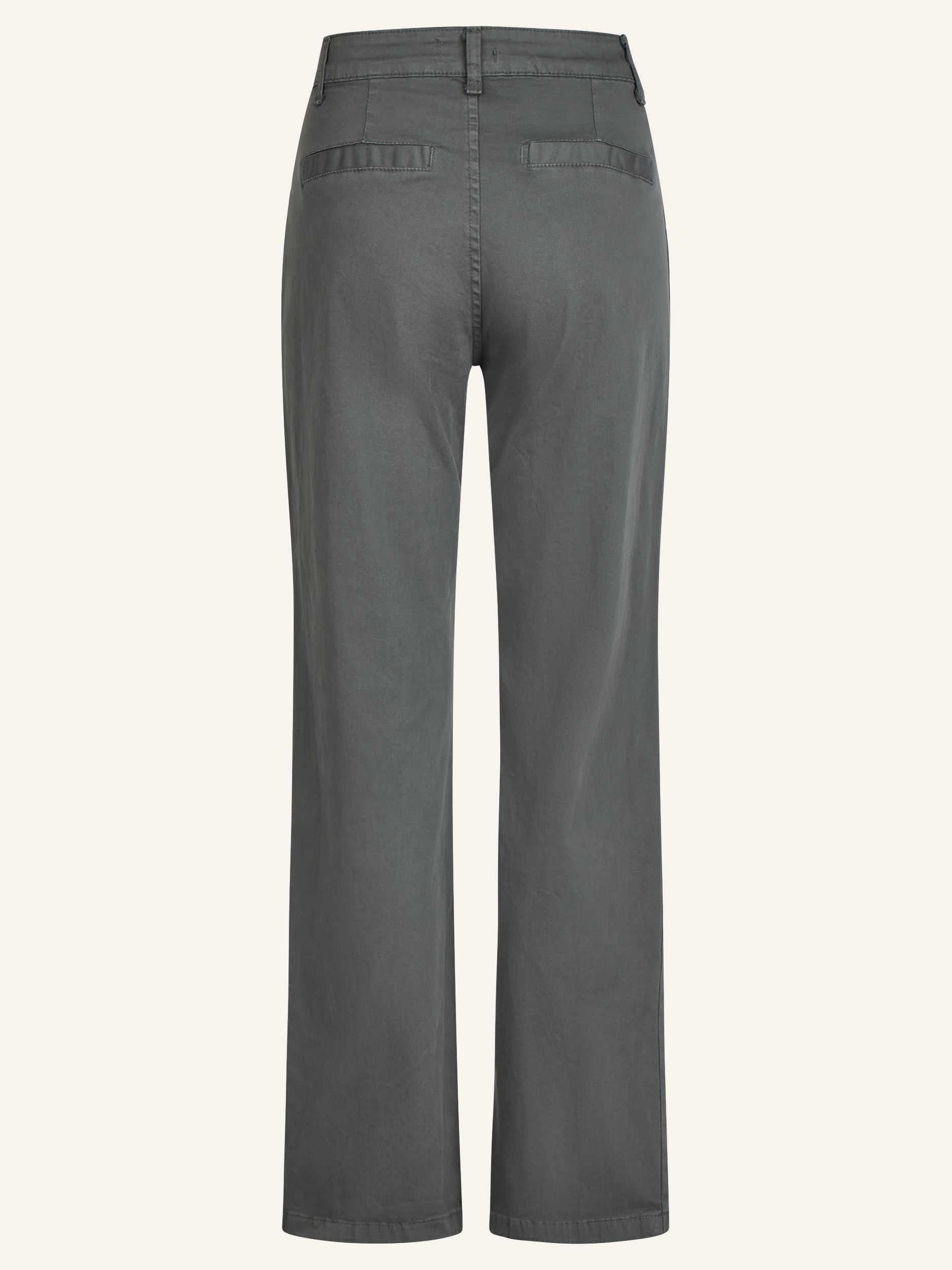 Wide-Leg-Hose aus Baumwoll-Stretch