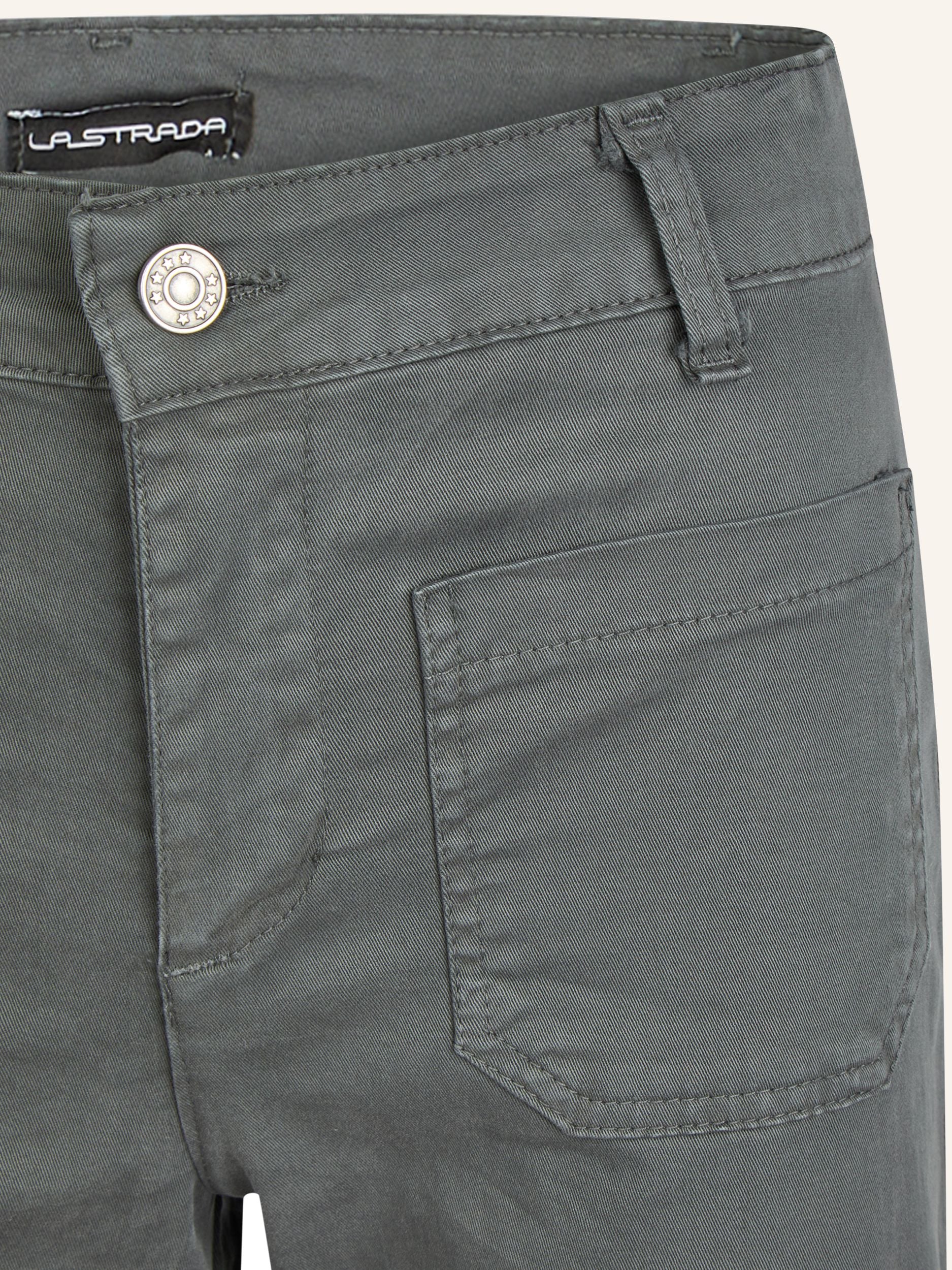 Wide-Leg-Hose aus Baumwoll-Stretch