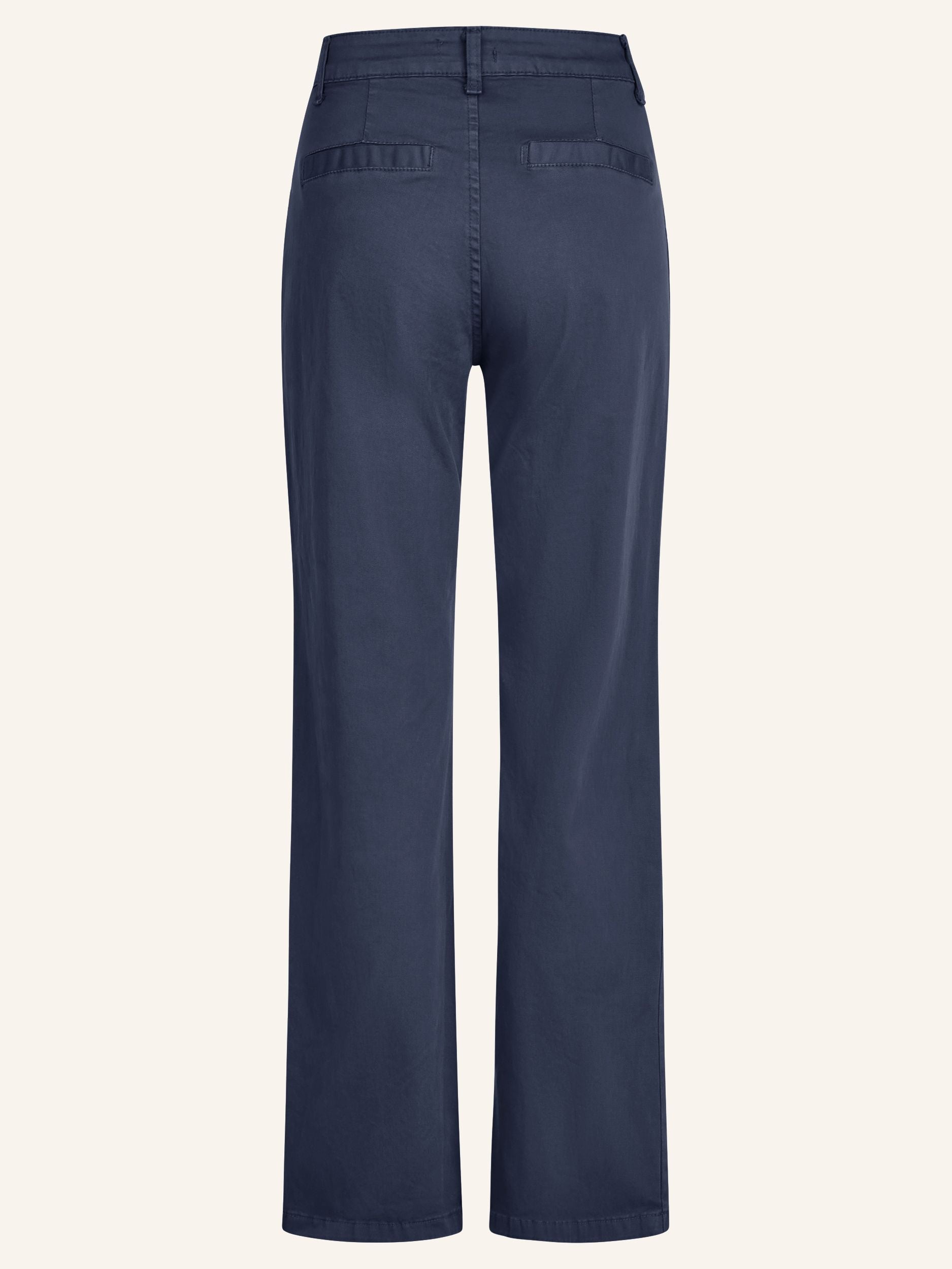 Wide-Leg-Hose aus Baumwoll-Stretch