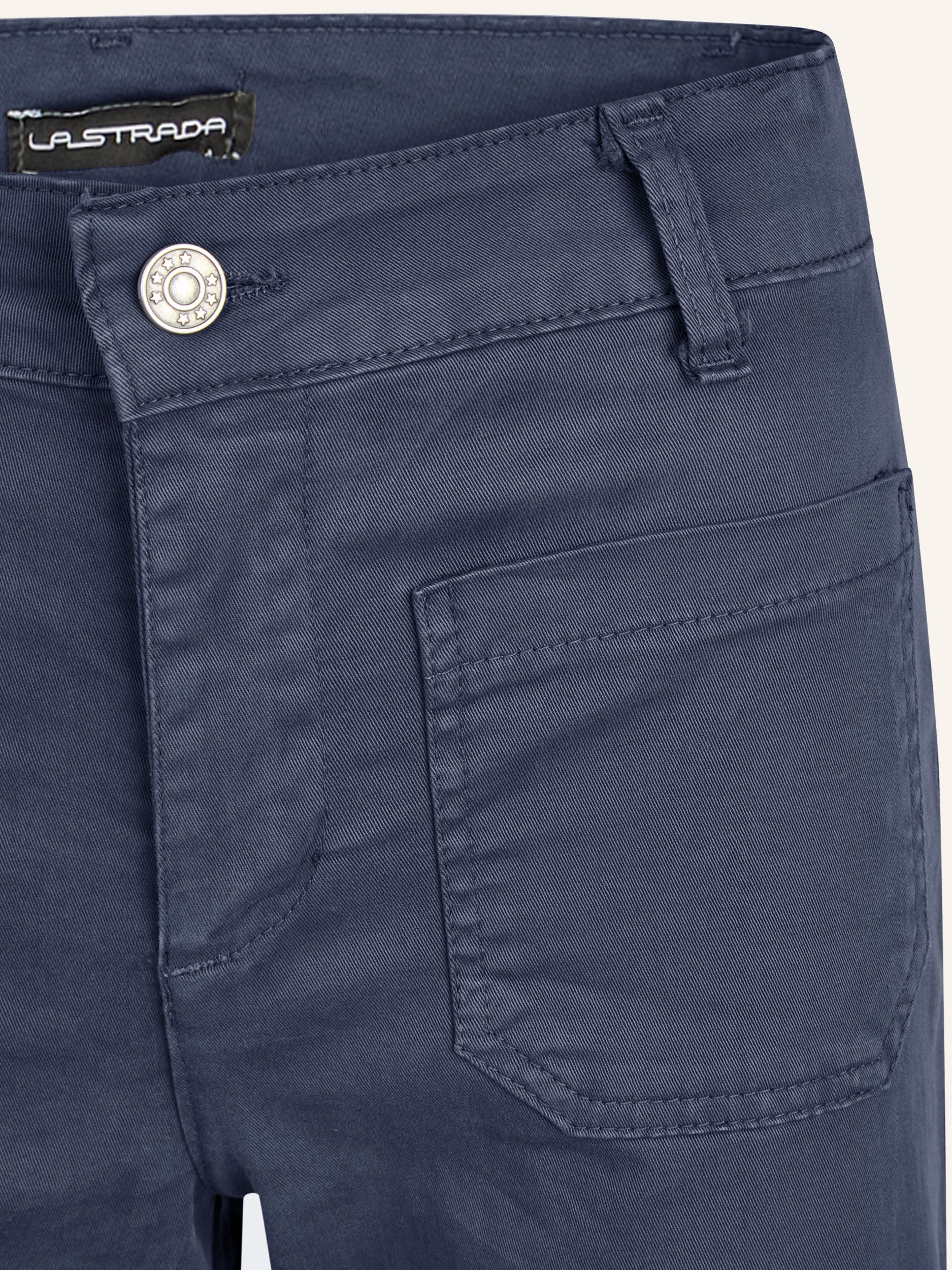 Wide-Leg-Hose aus Baumwoll-Stretch