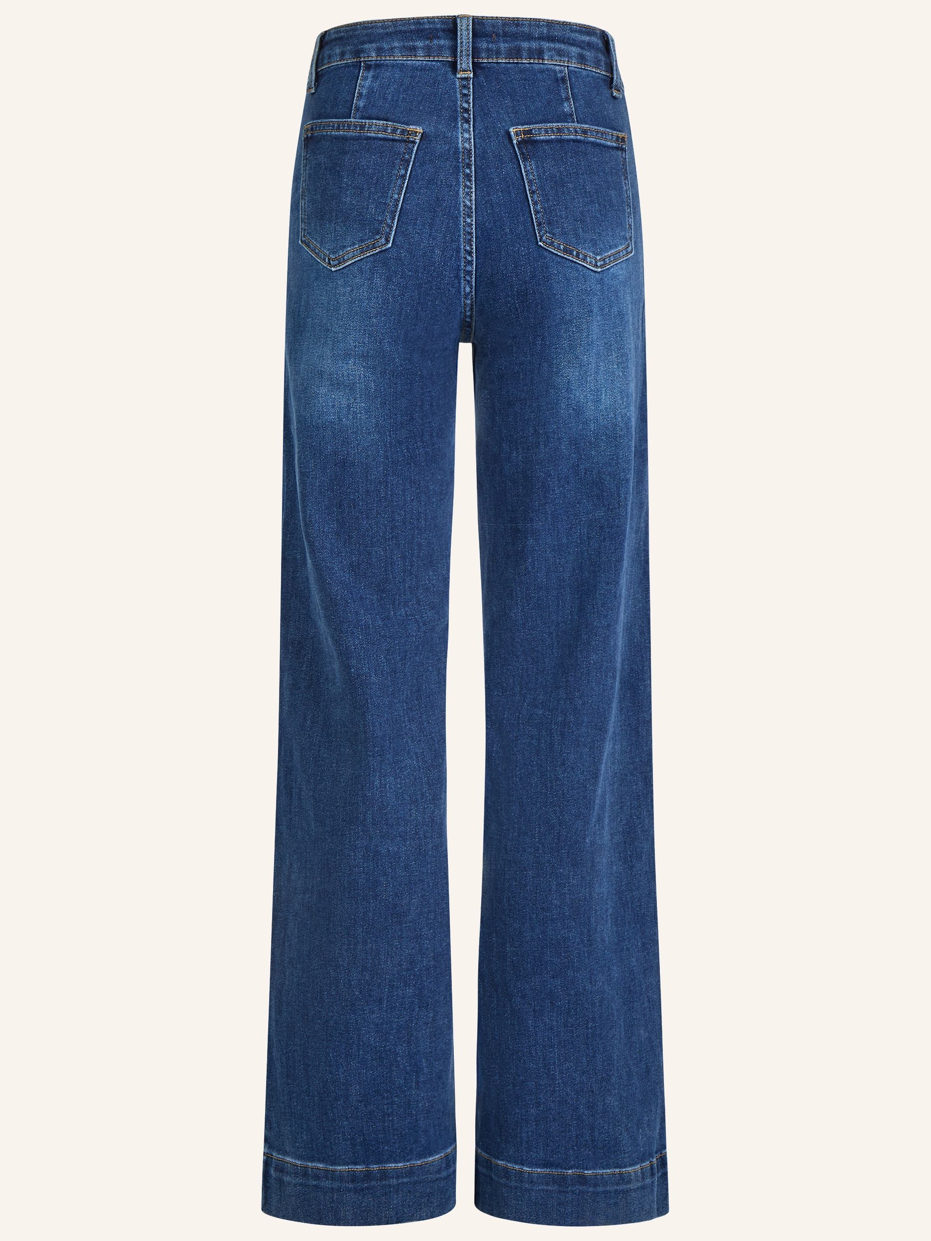 Jeanshose mit weitem Bein