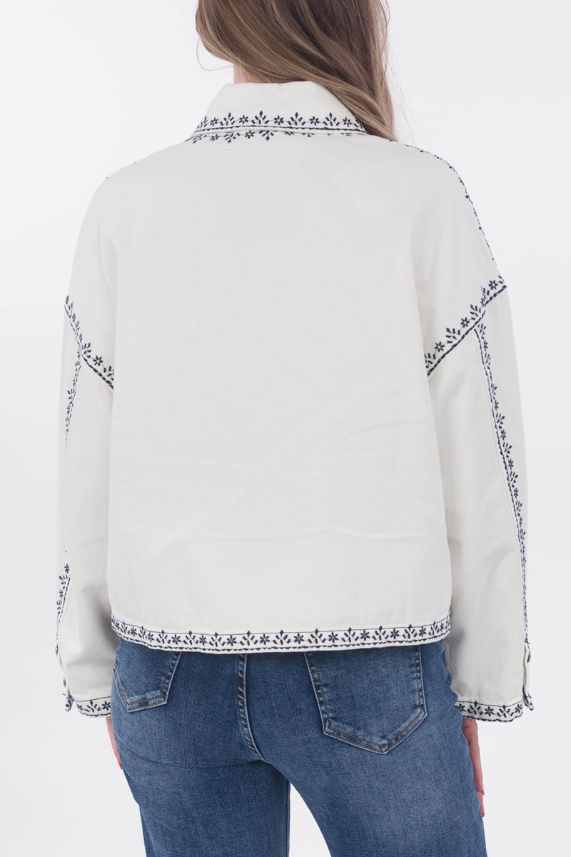 Veste froide avec Broderie ornementale