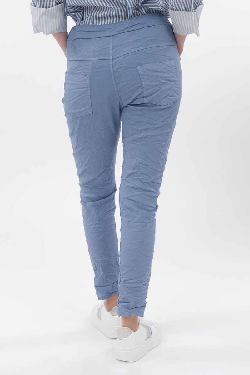 Freizeithose im Crinkle-Look
