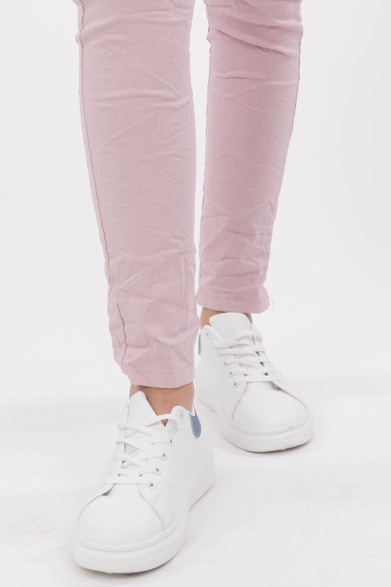 Freizeithose im Crinkle-Look