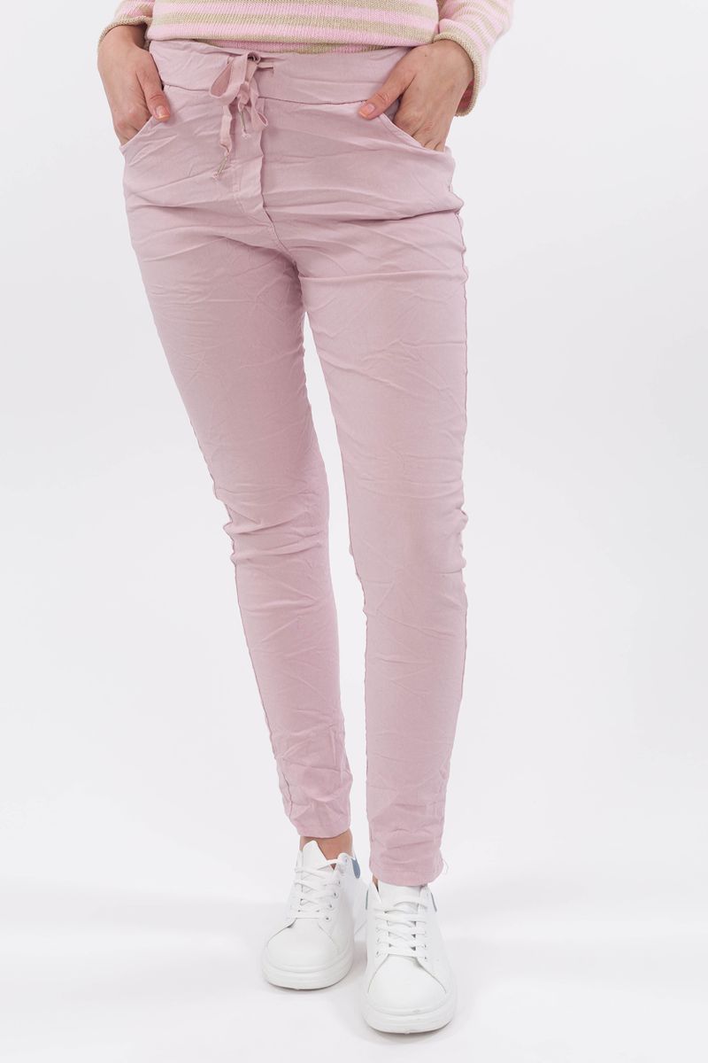 Freizeithose im Crinkle-Look