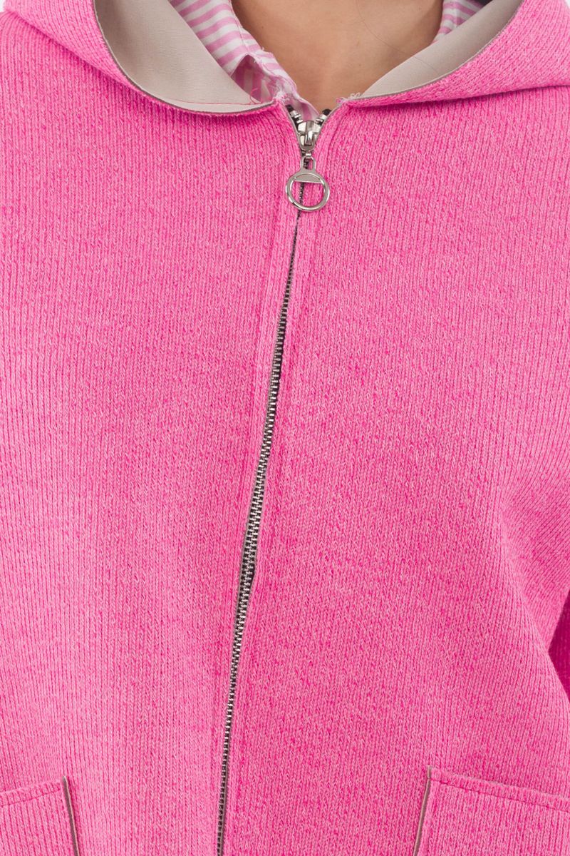 Softe Longjacke mit Kapuze
