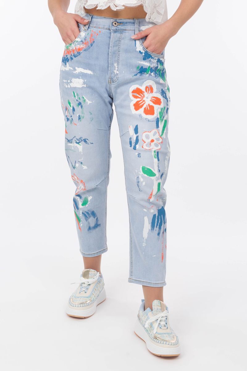 Jeans "Flower Print"