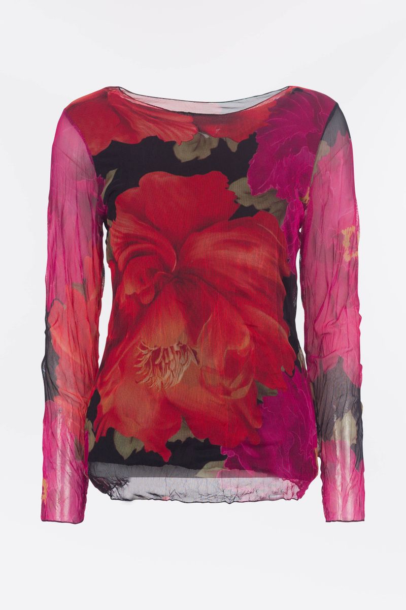 Floral Mesh Shirt