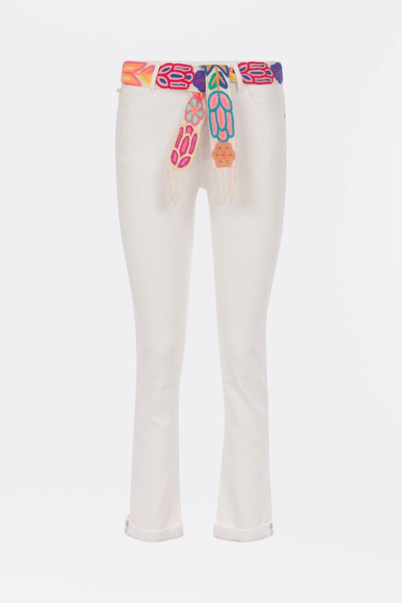 Hose mit abnehmbarem Gürtel im Boho-Stil