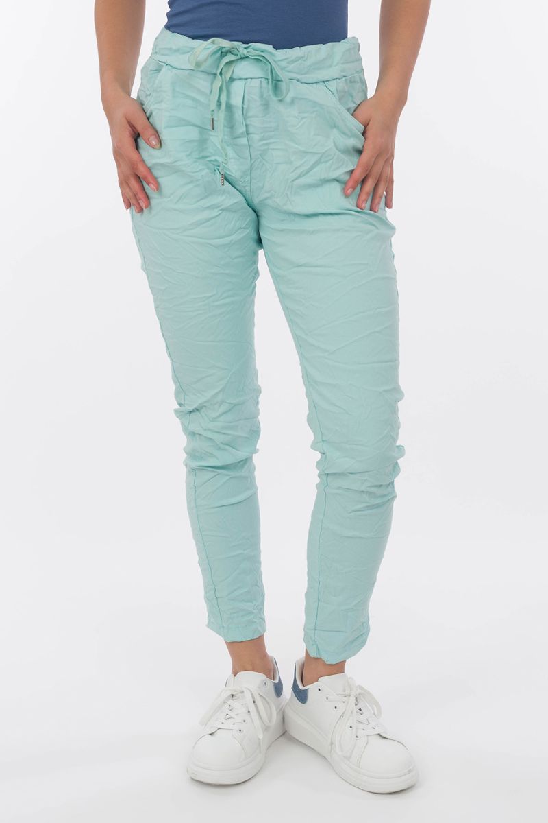 Freizeithose im Crinkle-Look
