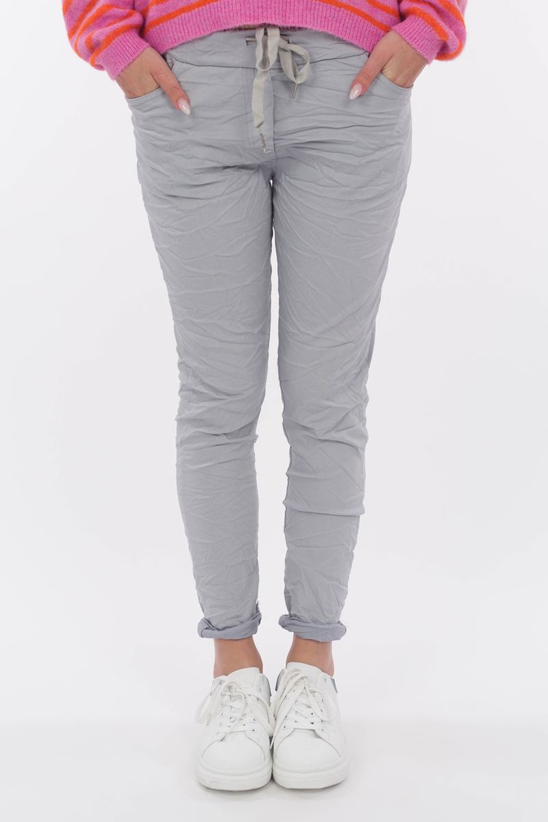 Freizeithose im Crinkle-Look