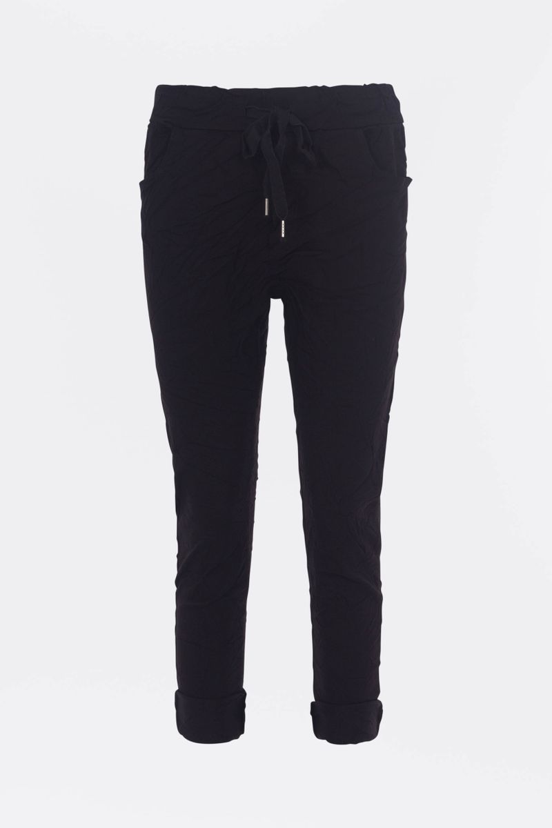 Freizeithose im Crinkle-Look