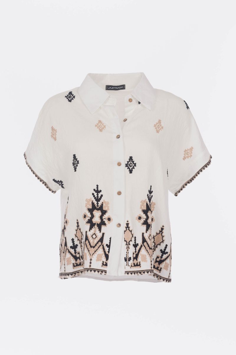 Camicia manica corta In stile boho
