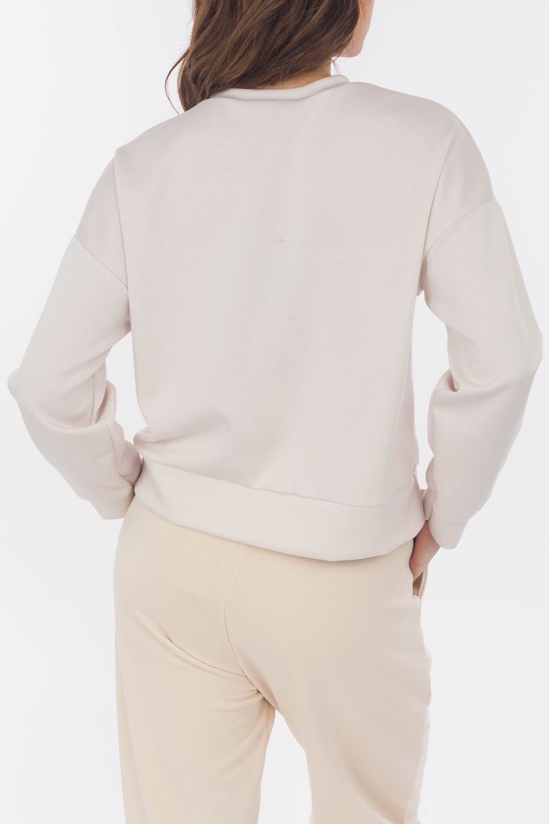 sweat-shirt avec Broderie de fleurs