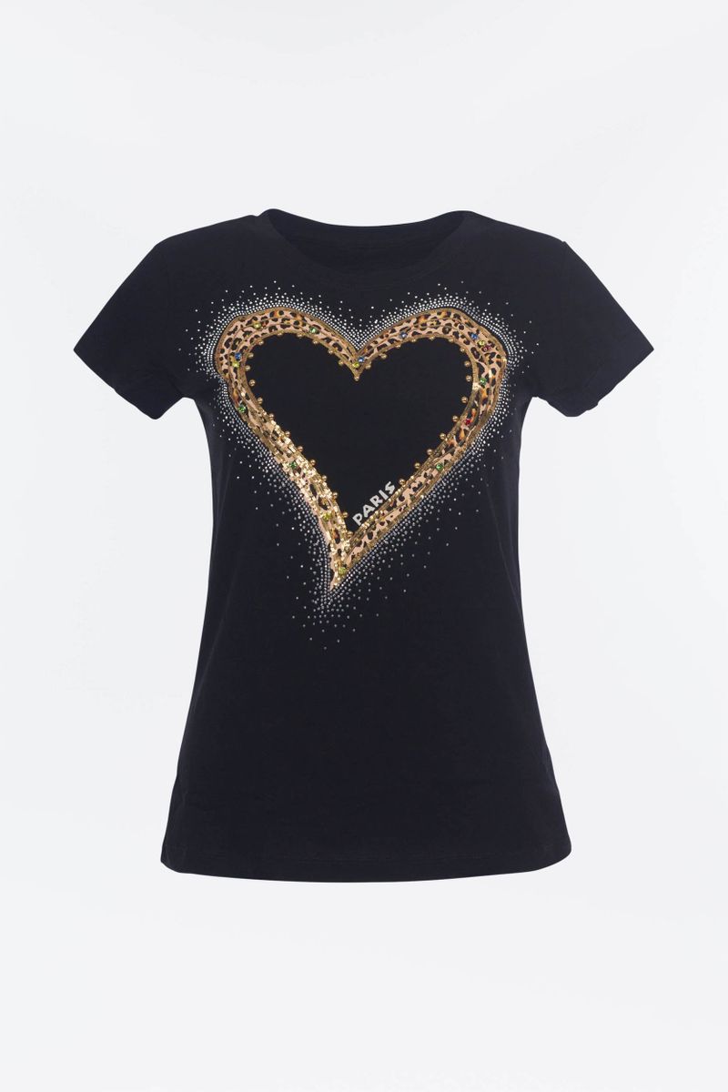 T-shirt met Leo Heart