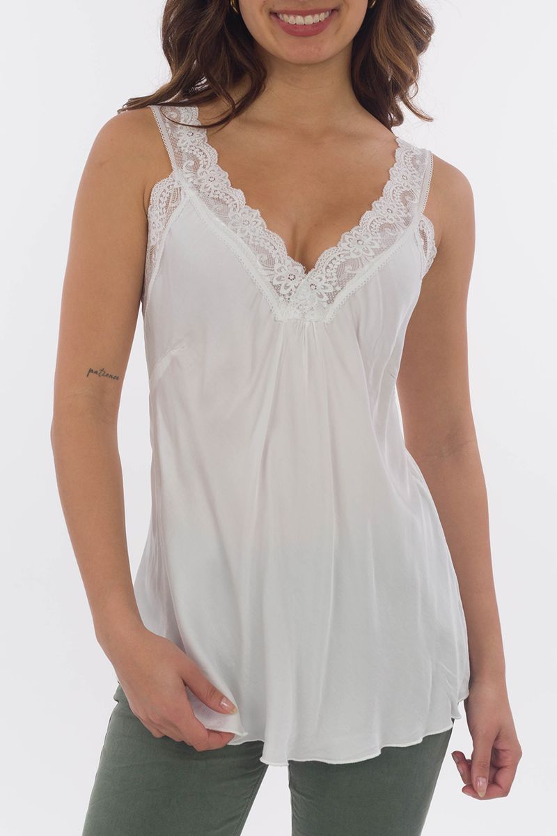 Top mit Spitze