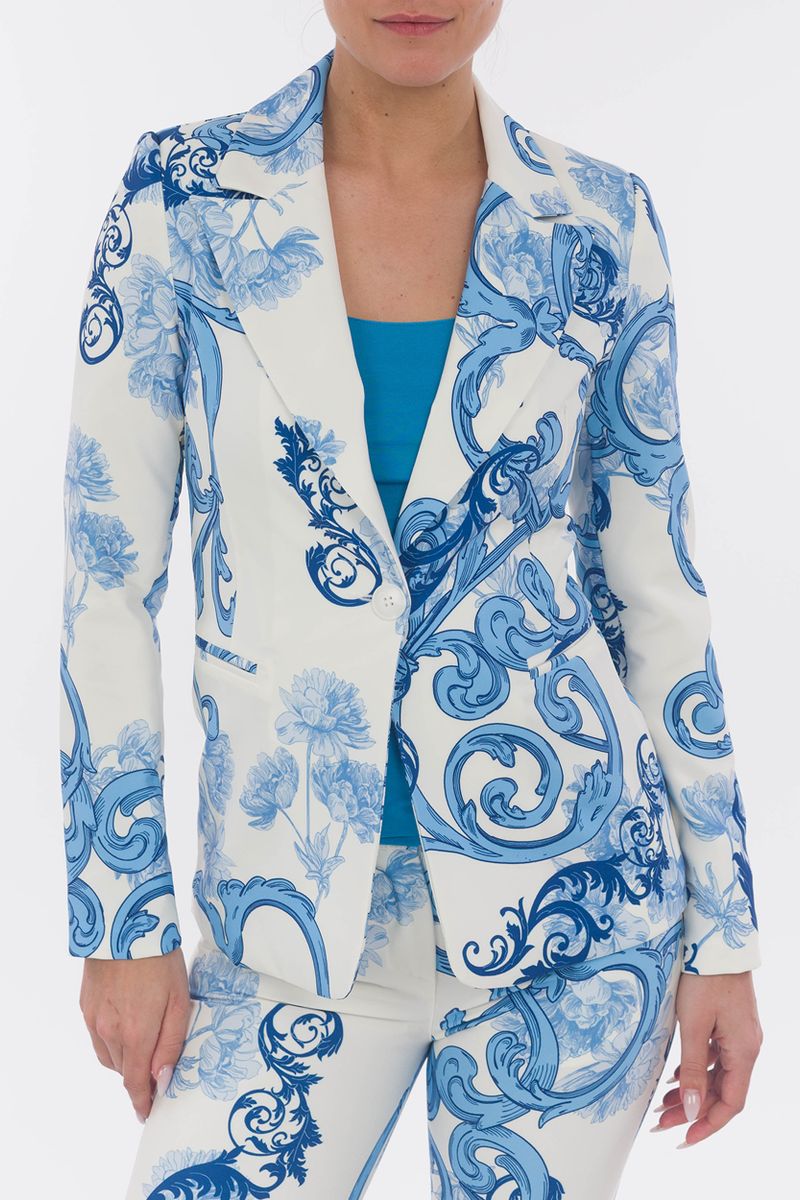 Eleganter Blazer im Paisley-Print
