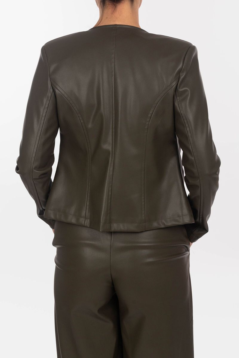 Veste en cuir courte