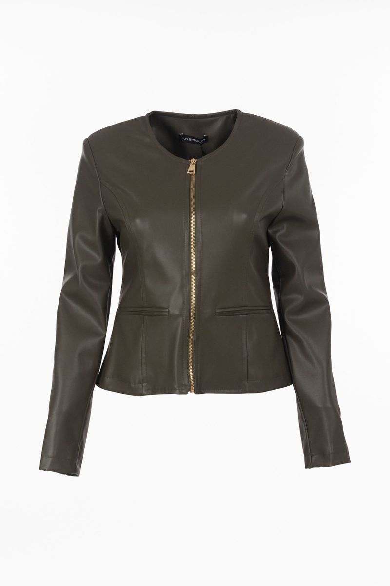 Veste en cuir courte